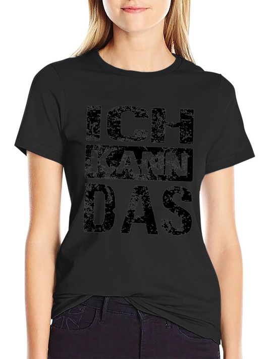 Ich Kann Das Graphic Tee - Black T-Shirt