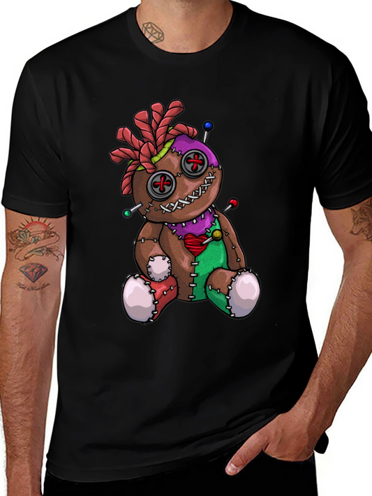 Voodoo Doll Graphic T-Shirt - Unique Spooky Design