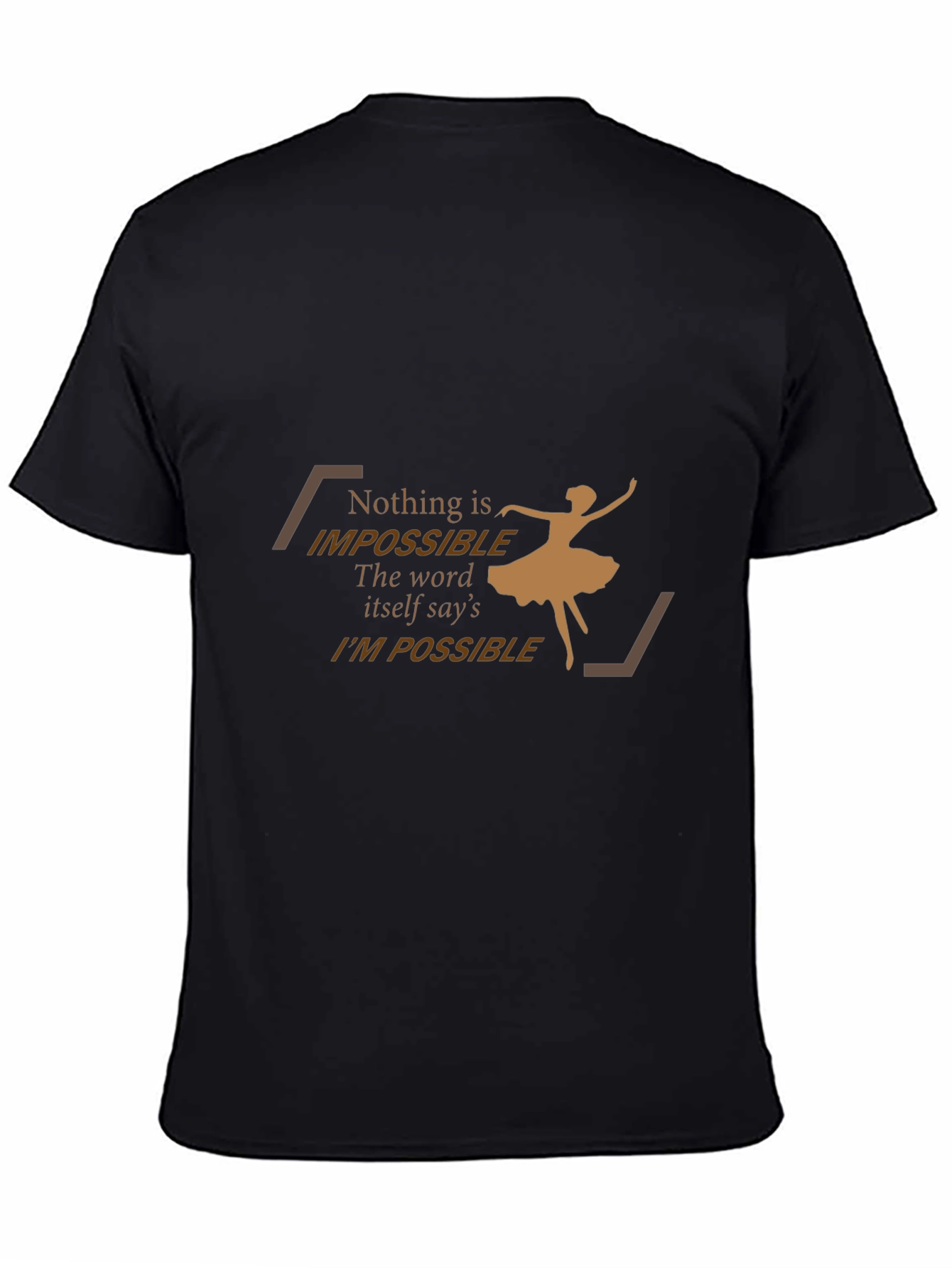 Inspirational Graphic Tee - Impossible is Nothing