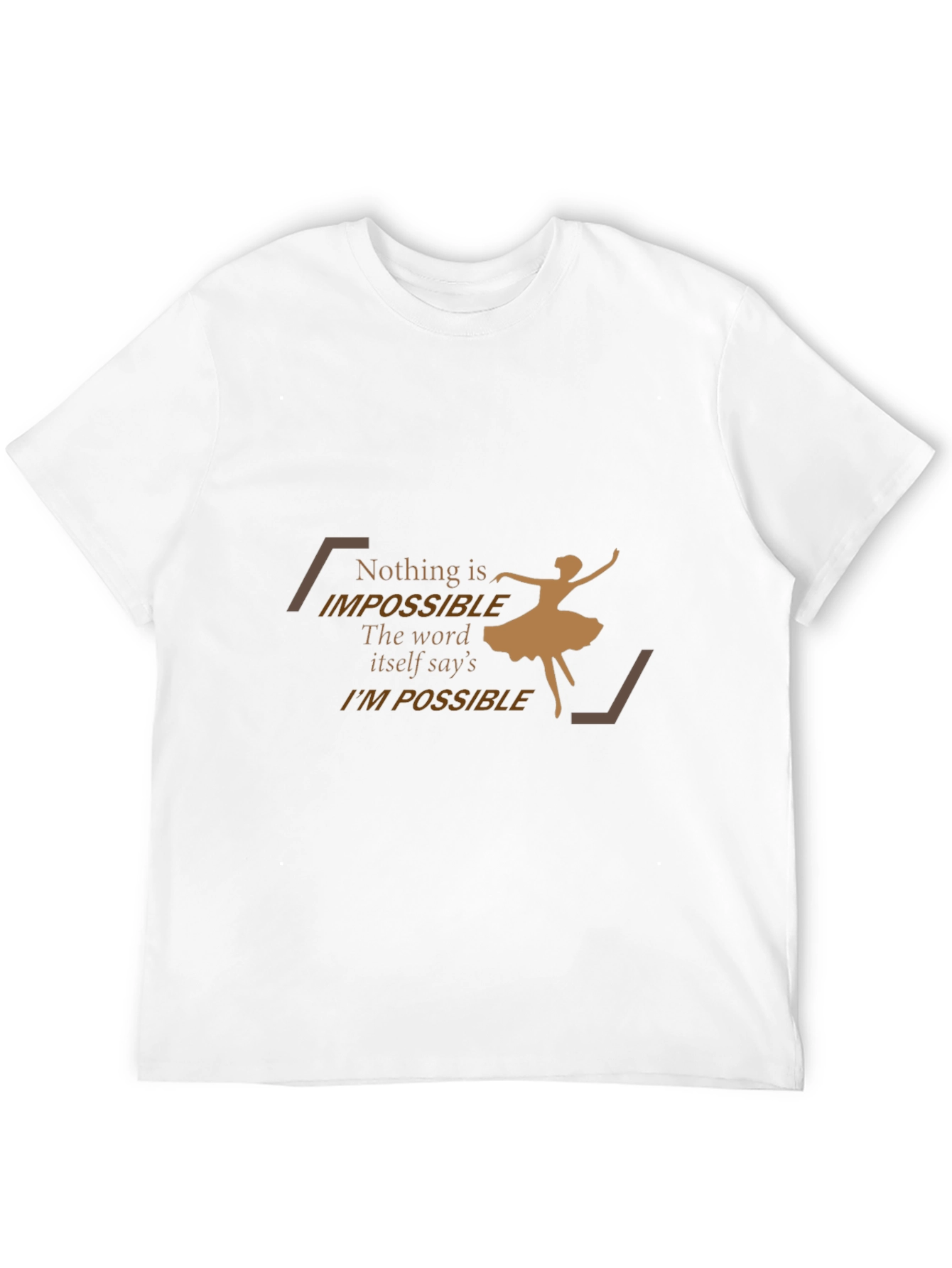 Inspirational Graphic Tee - Impossible is Nothing