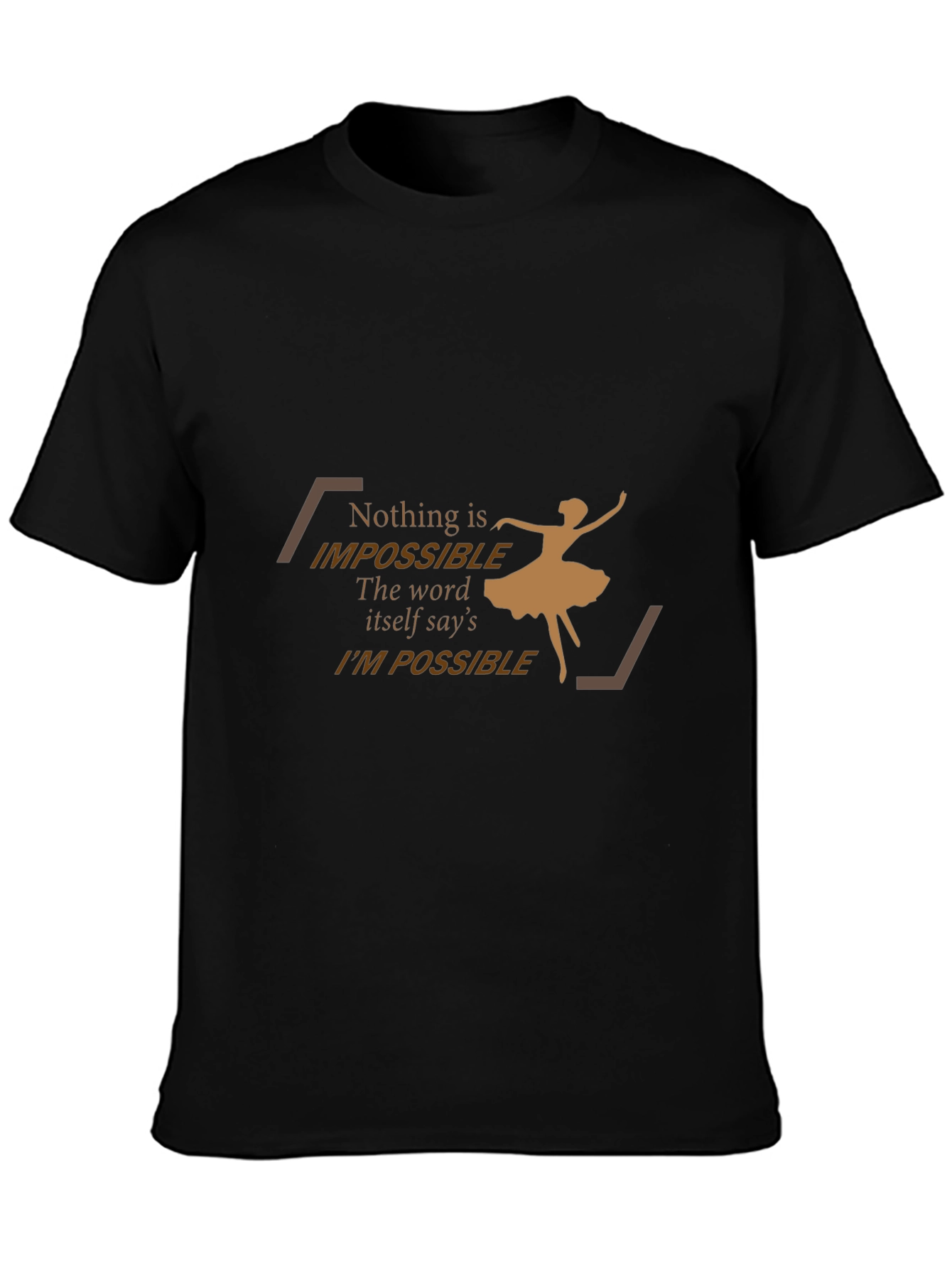 Inspirational Graphic Tee - Impossible is Nothing