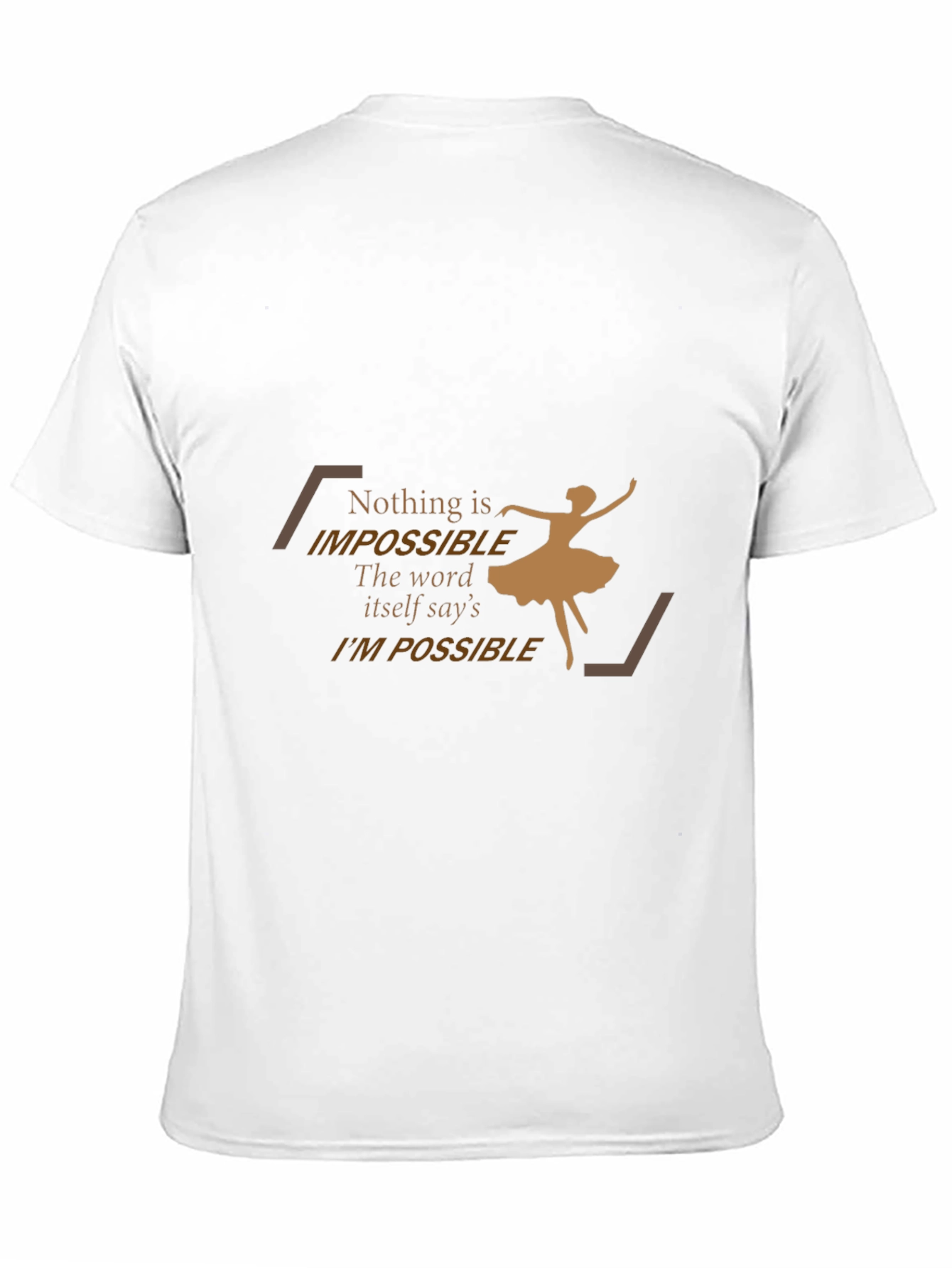 Inspirational Graphic Tee - Impossible is Nothing