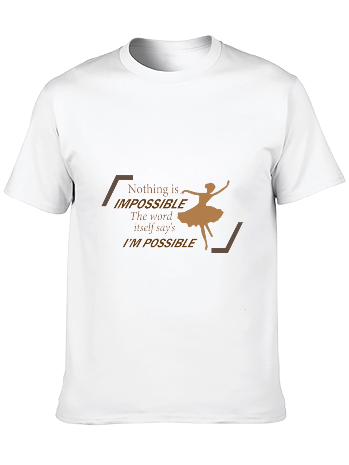Inspirational Graphic Tee - Impossible is Nothing