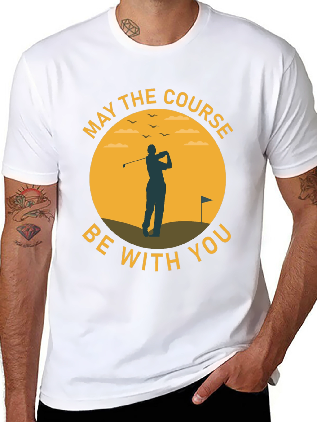 May The Course Be With You - Golf T-Shirt