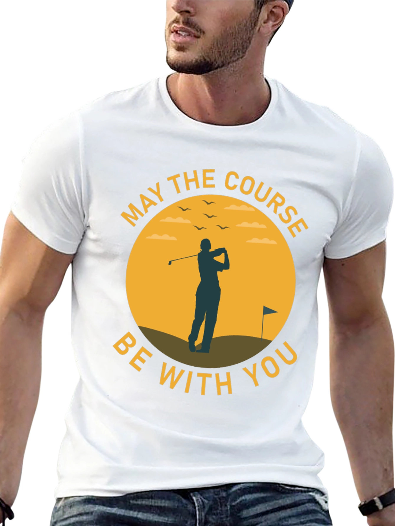 May The Course Be With You - Golf T-Shirt