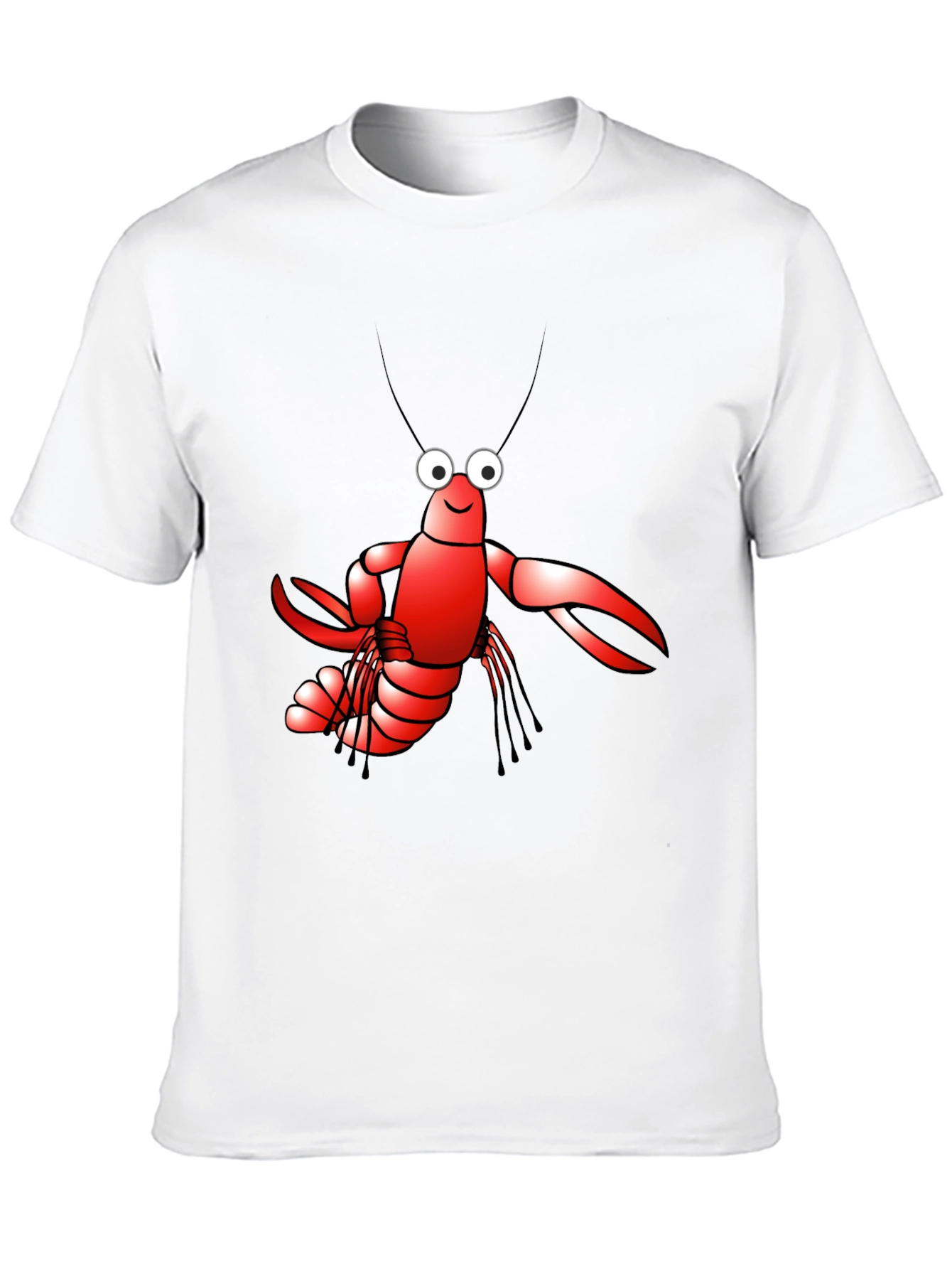 Lobster Graphic Tee - Black Cotton T-Shirt