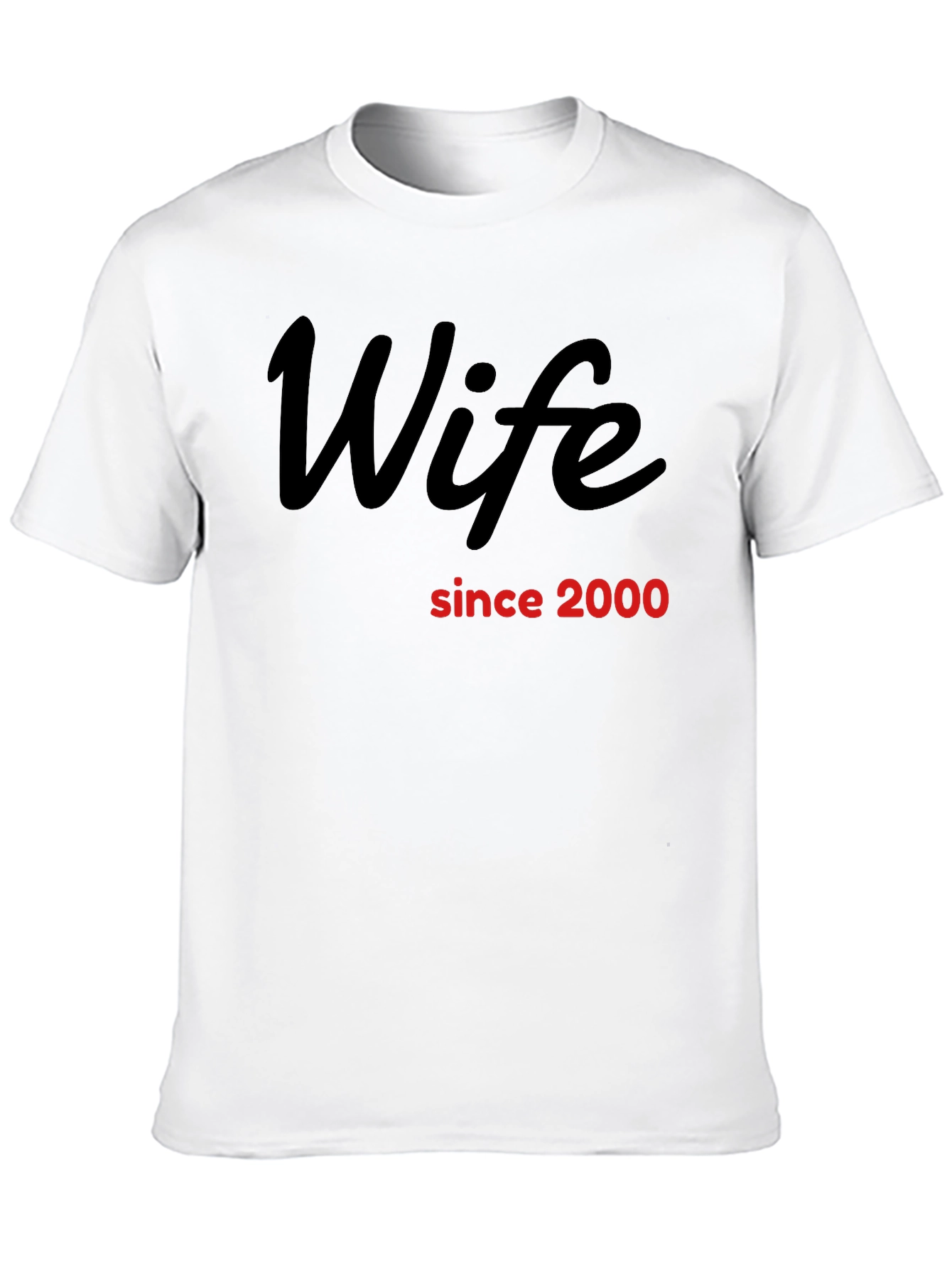 Wife Since 2000 Black Graphic T-Shirt
