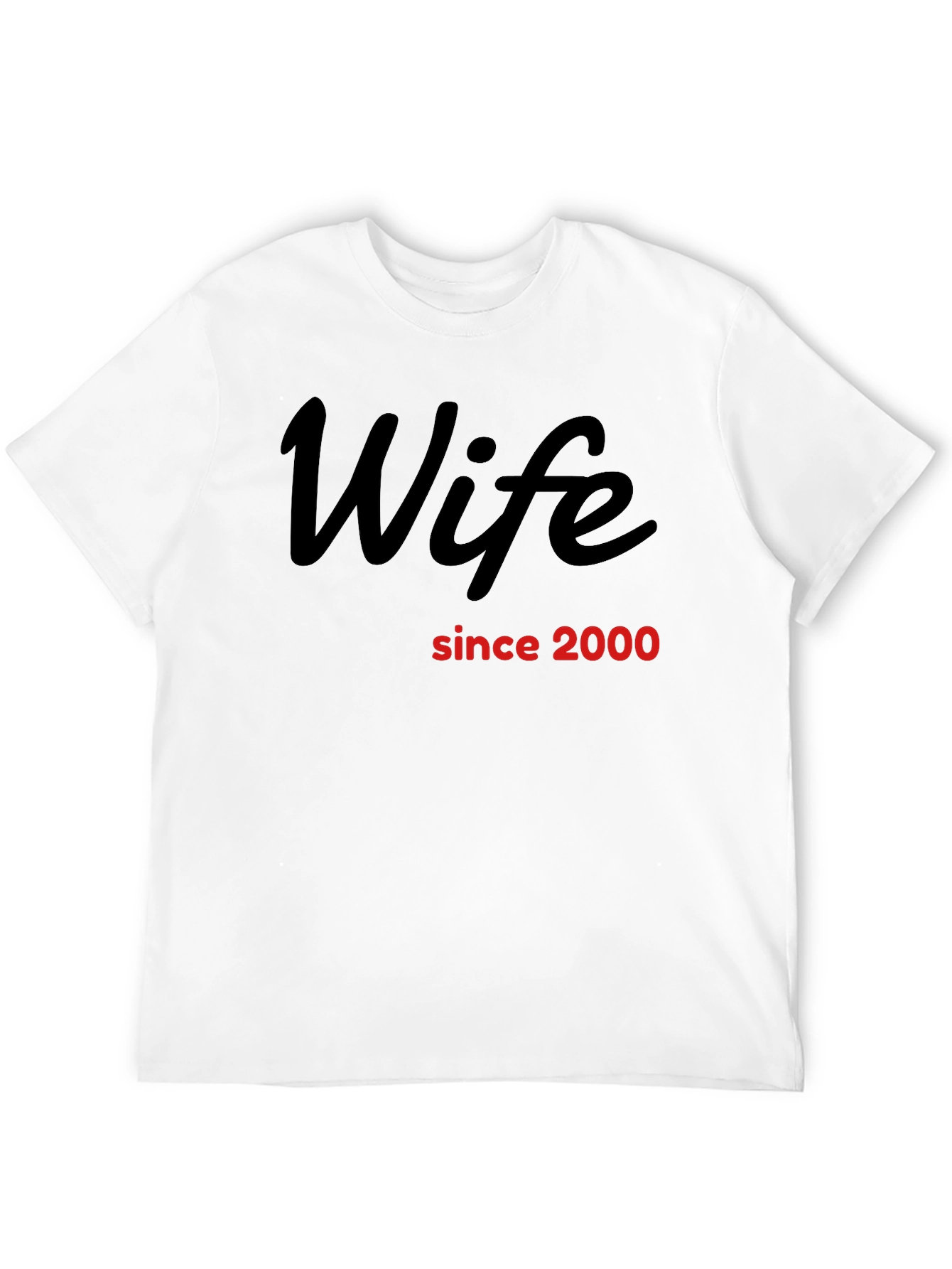 Wife Since 2000 Black Graphic T-Shirt