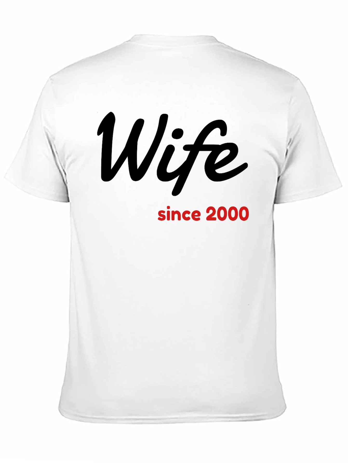 Wife Since 2000 Black Graphic T-Shirt