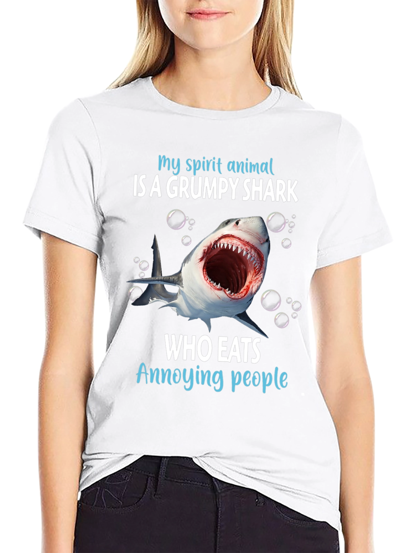 Grumpy Shark T-Shirt -  My Spirit Animal Tee