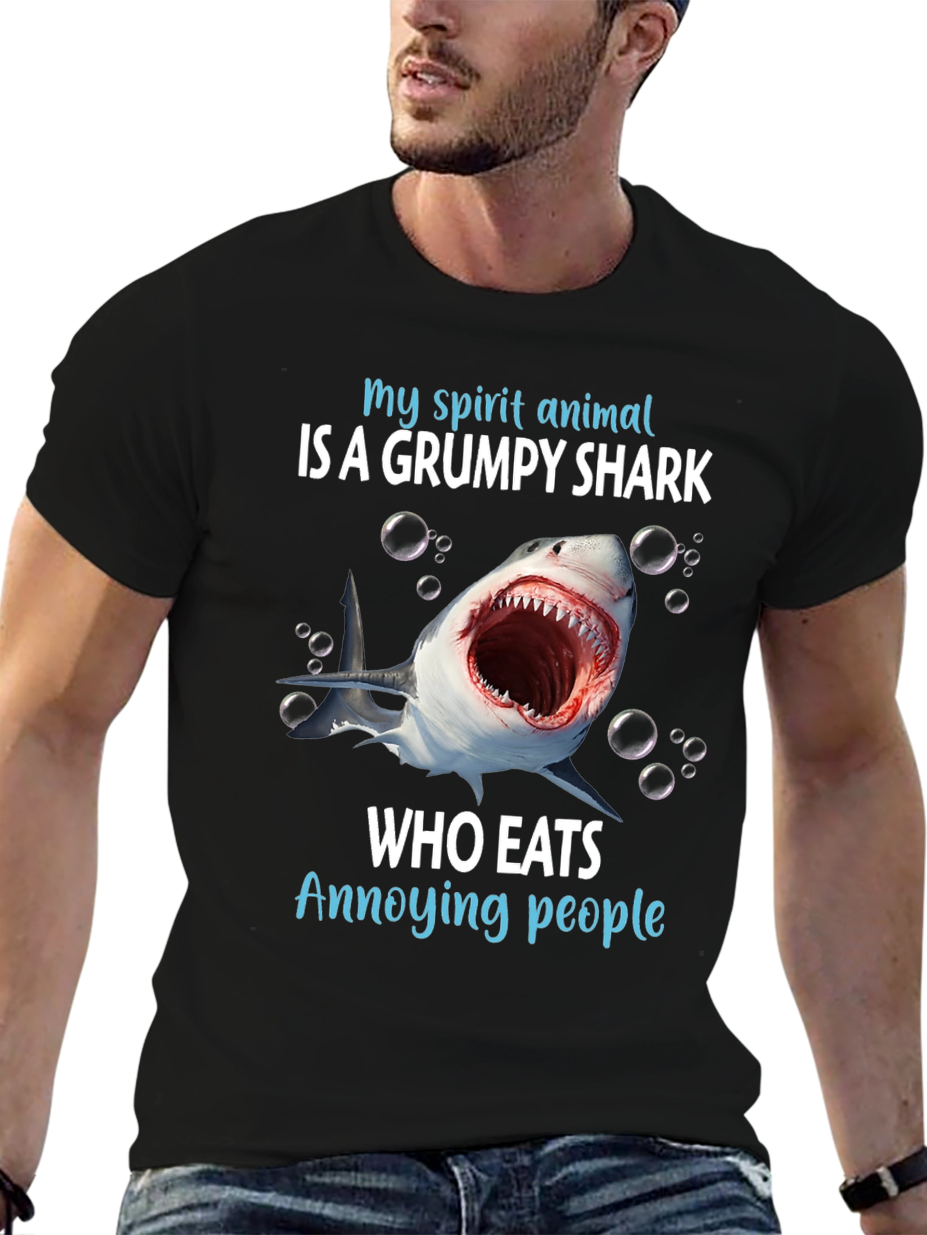 Grumpy Shark T-Shirt -  My Spirit Animal Tee