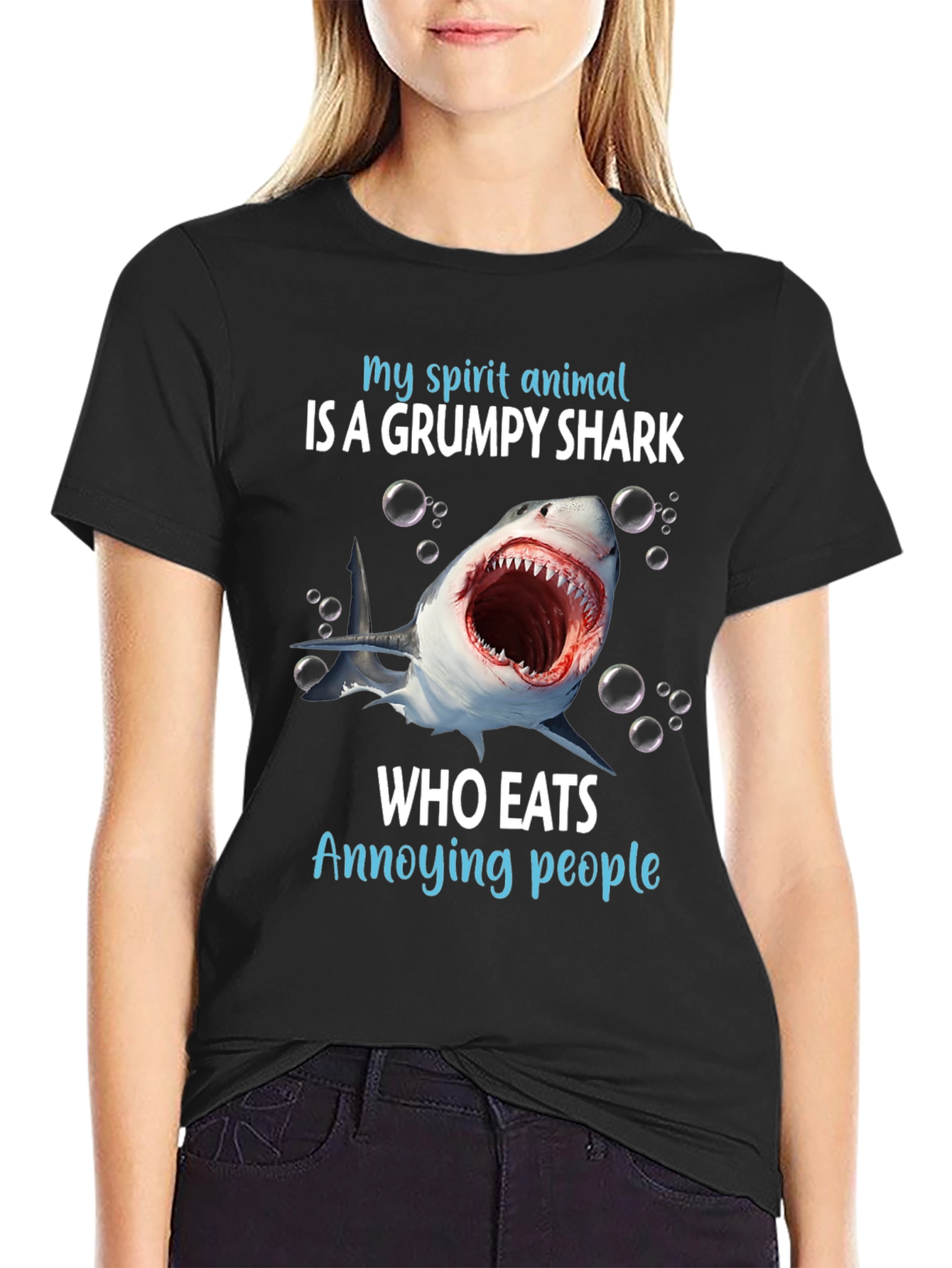 Grumpy Shark T-Shirt -  My Spirit Animal Tee
