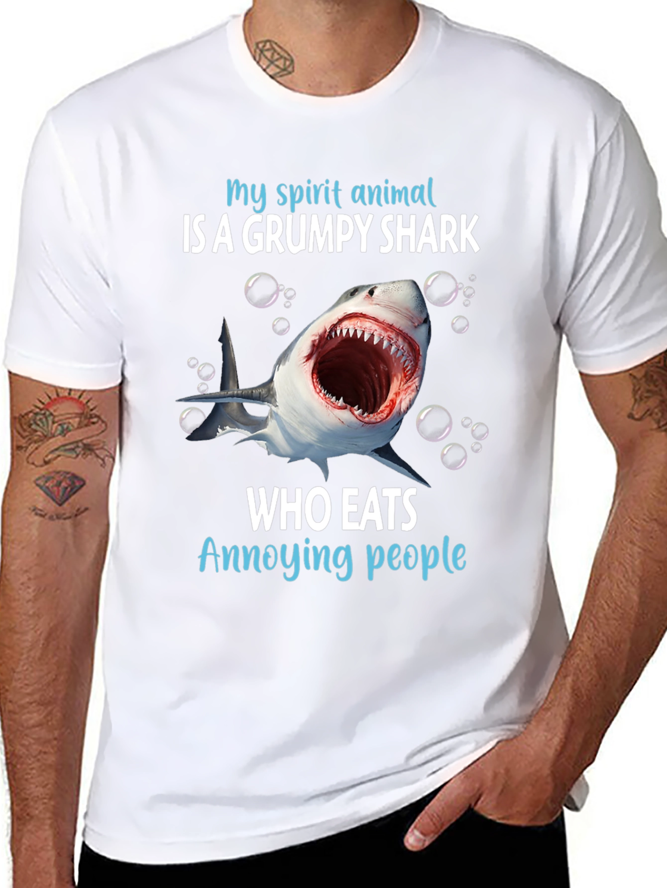 Grumpy Shark T-Shirt -  My Spirit Animal Tee