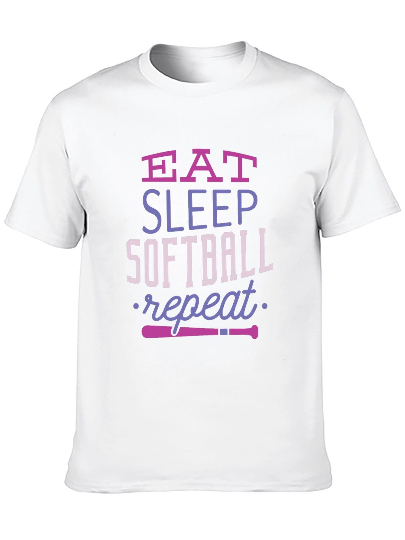 Eat Sleep Softball Repeat T-Shirt