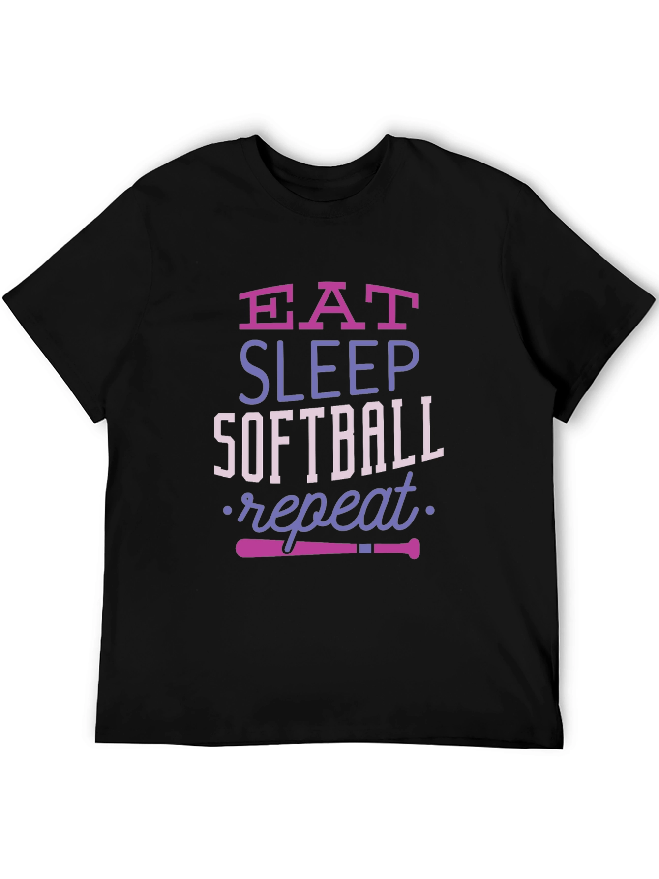 Eat Sleep Softball Repeat T-Shirt