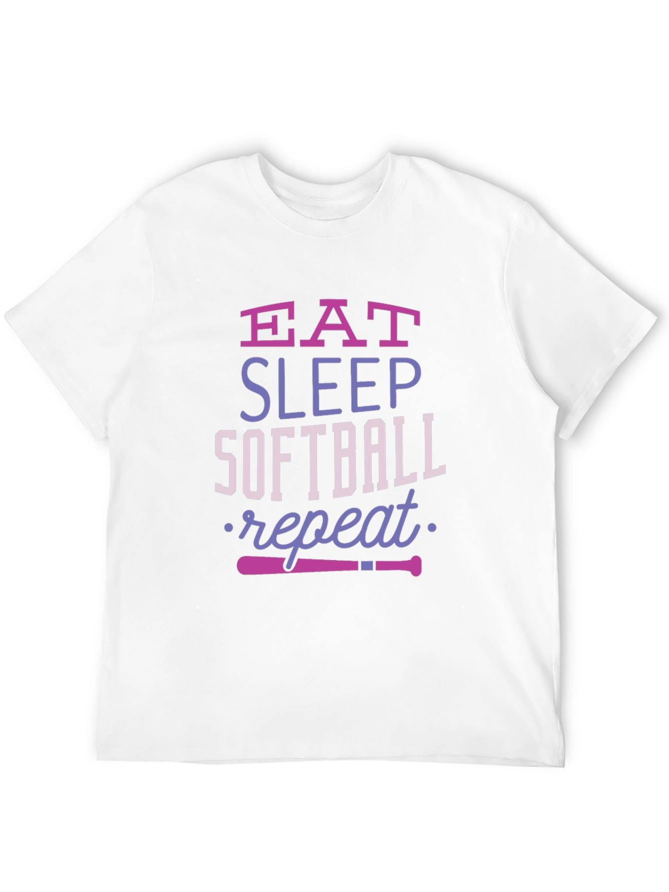 Eat Sleep Softball Repeat T-Shirt