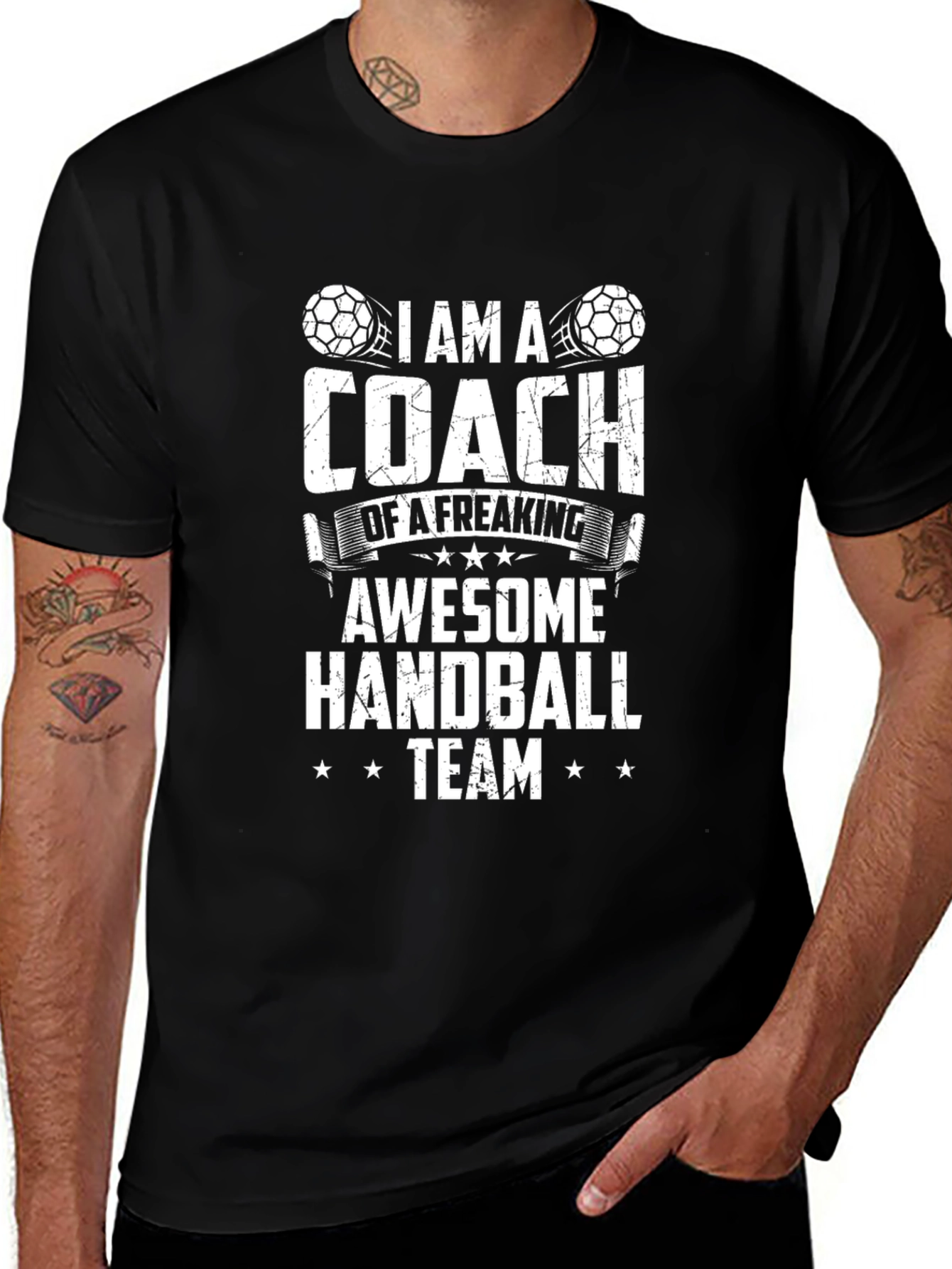 Handball Coach T-Shirt - Awesome Team Tee