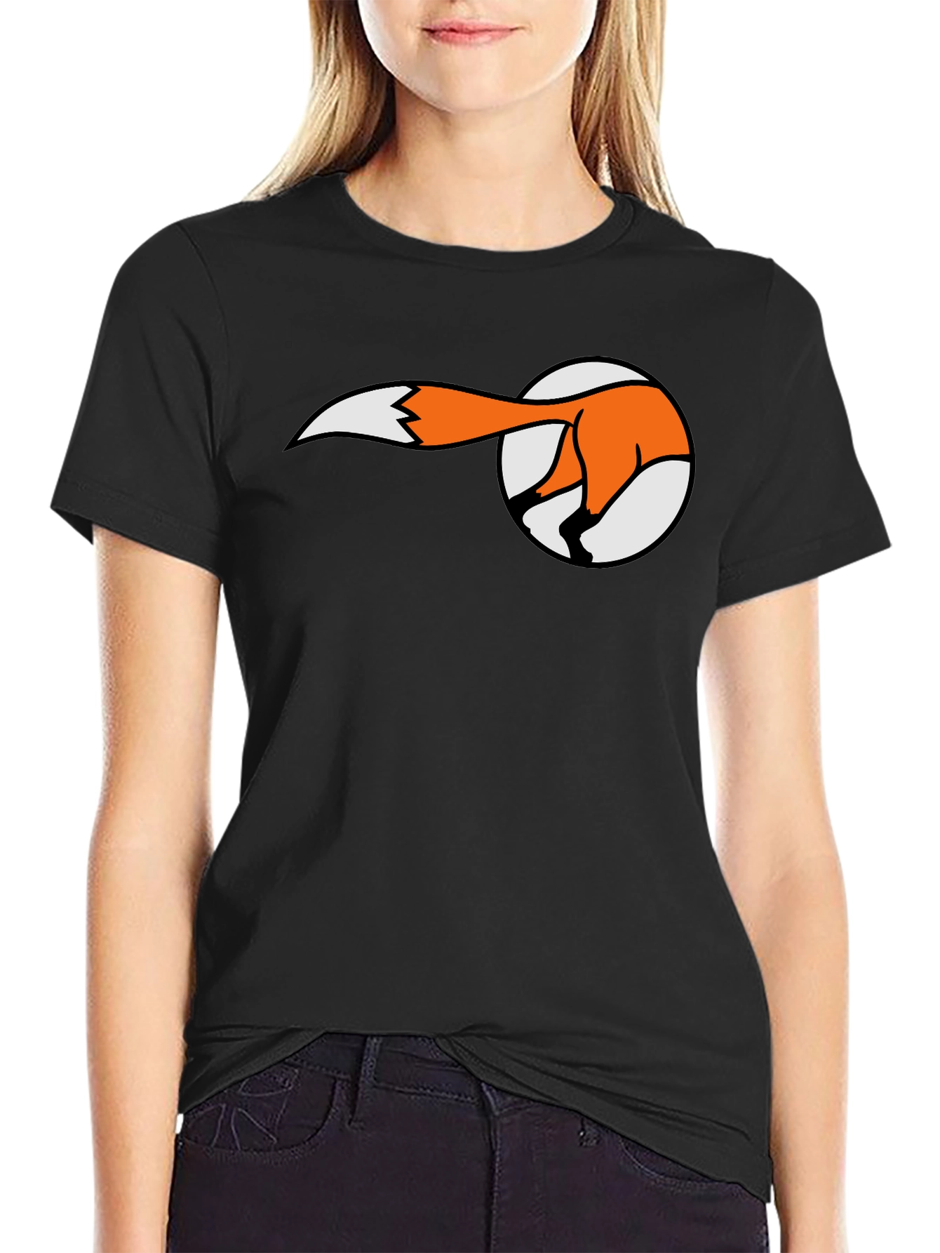 Fox Tail T-Shirt - Fun Animal Graphic Tee