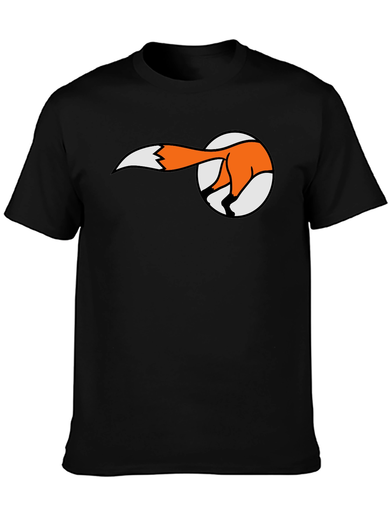 Fox Tail T-Shirt - Fun Animal Graphic Tee