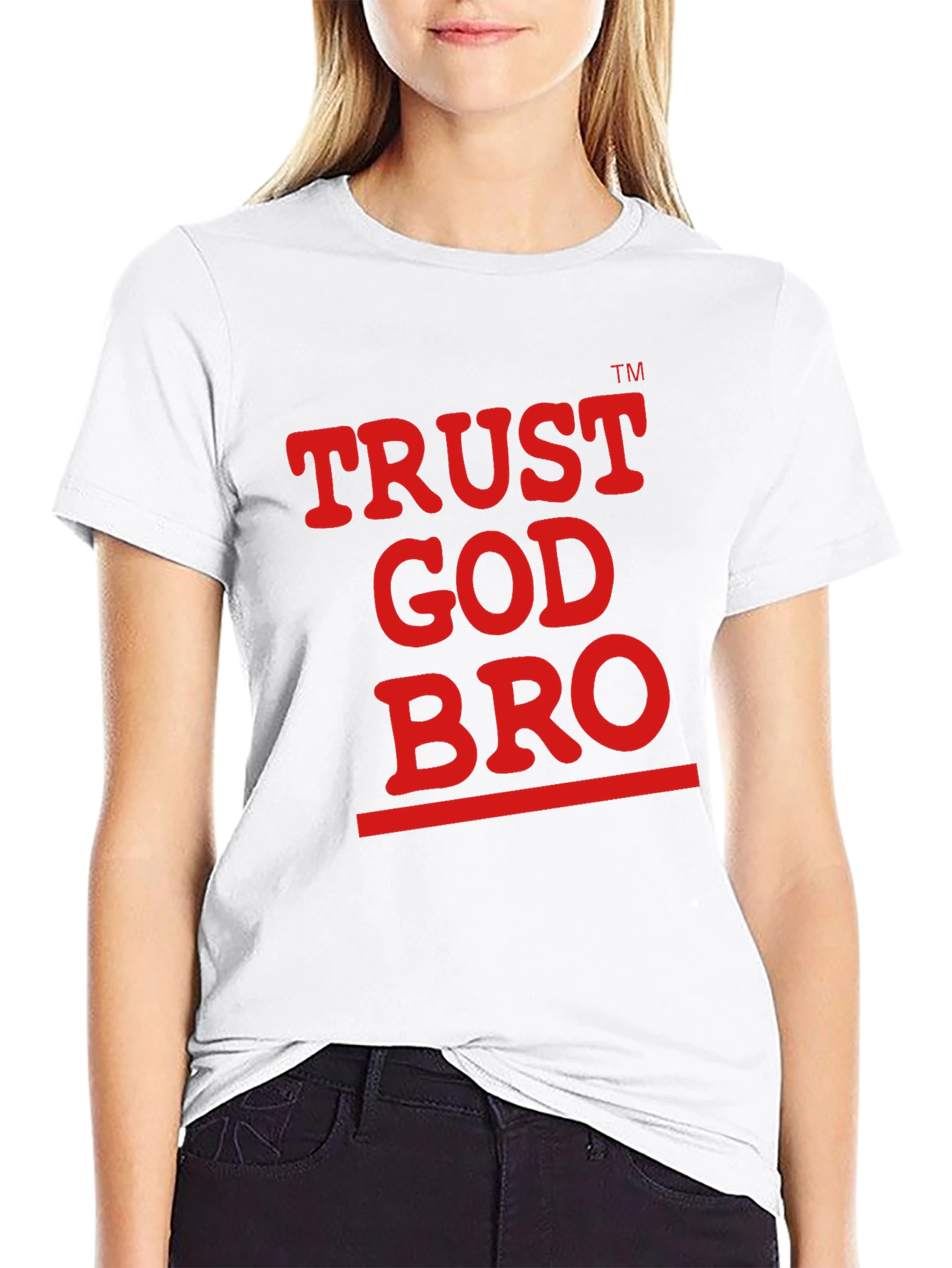 Trust God Bro Graphic Tee - Black Cotton T-Shirt