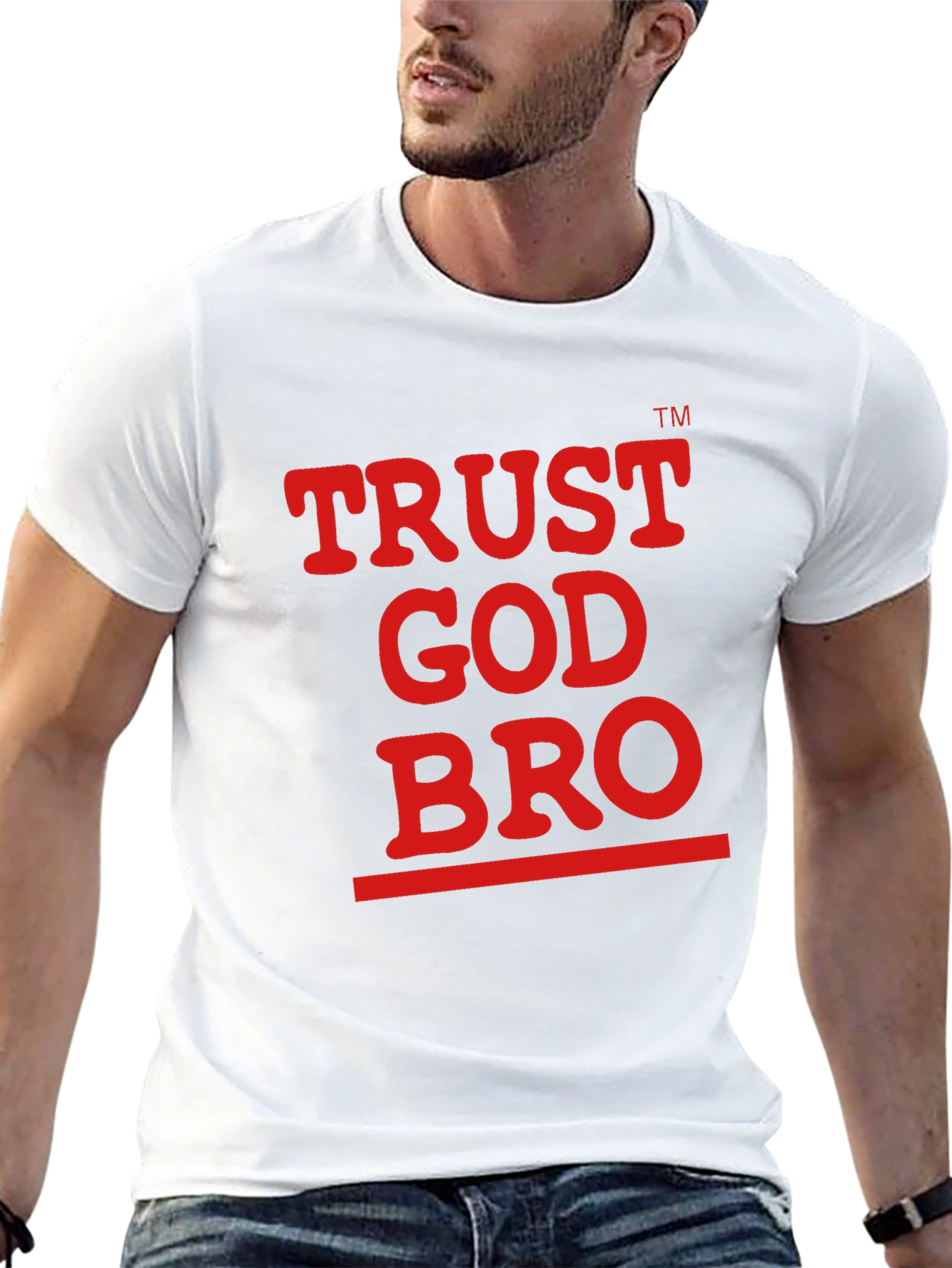 Trust God Bro Graphic Tee - Black Cotton T-Shirt