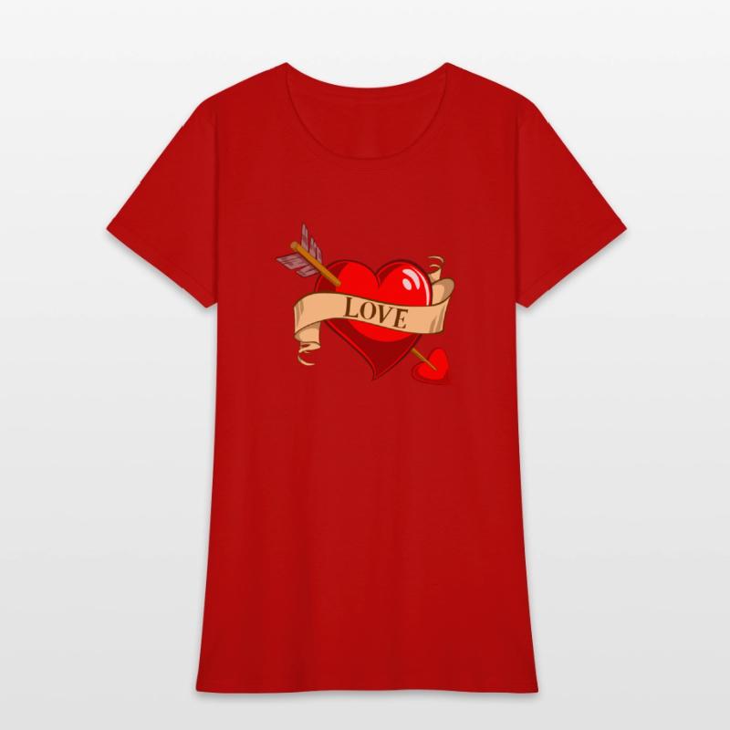 Valentine Love Heart with An Arrow Through It