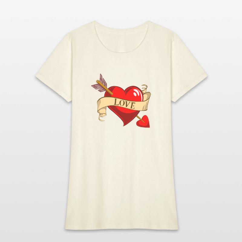 Valentine Love Heart with An Arrow Through It