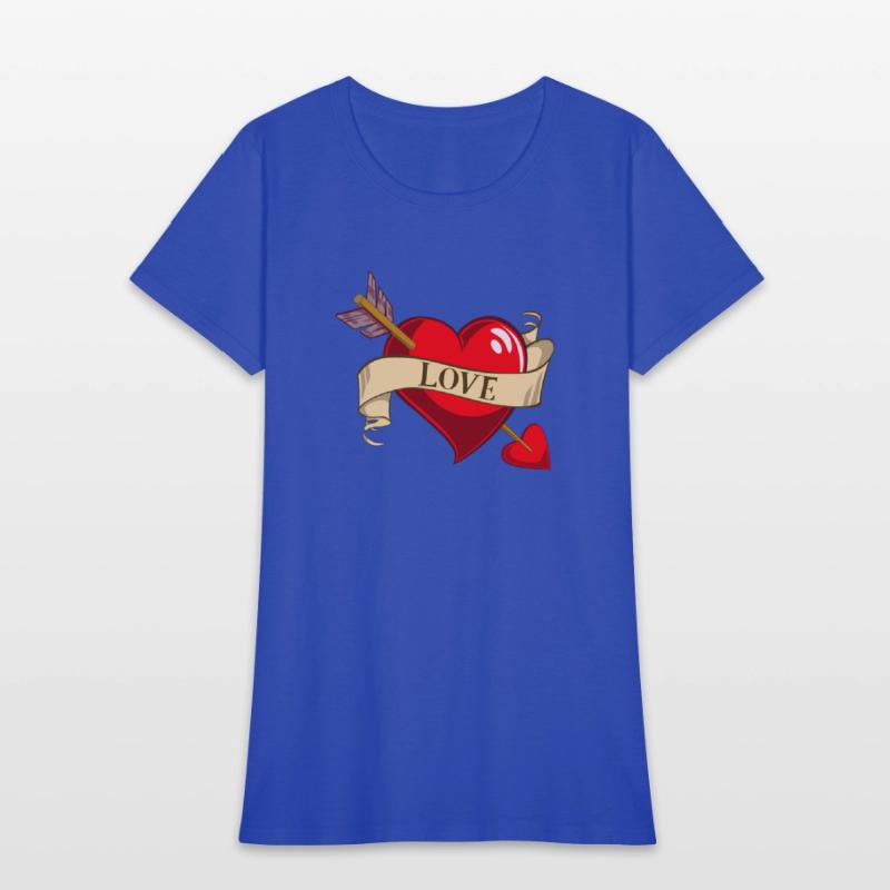 Valentine Love Heart with An Arrow Through It