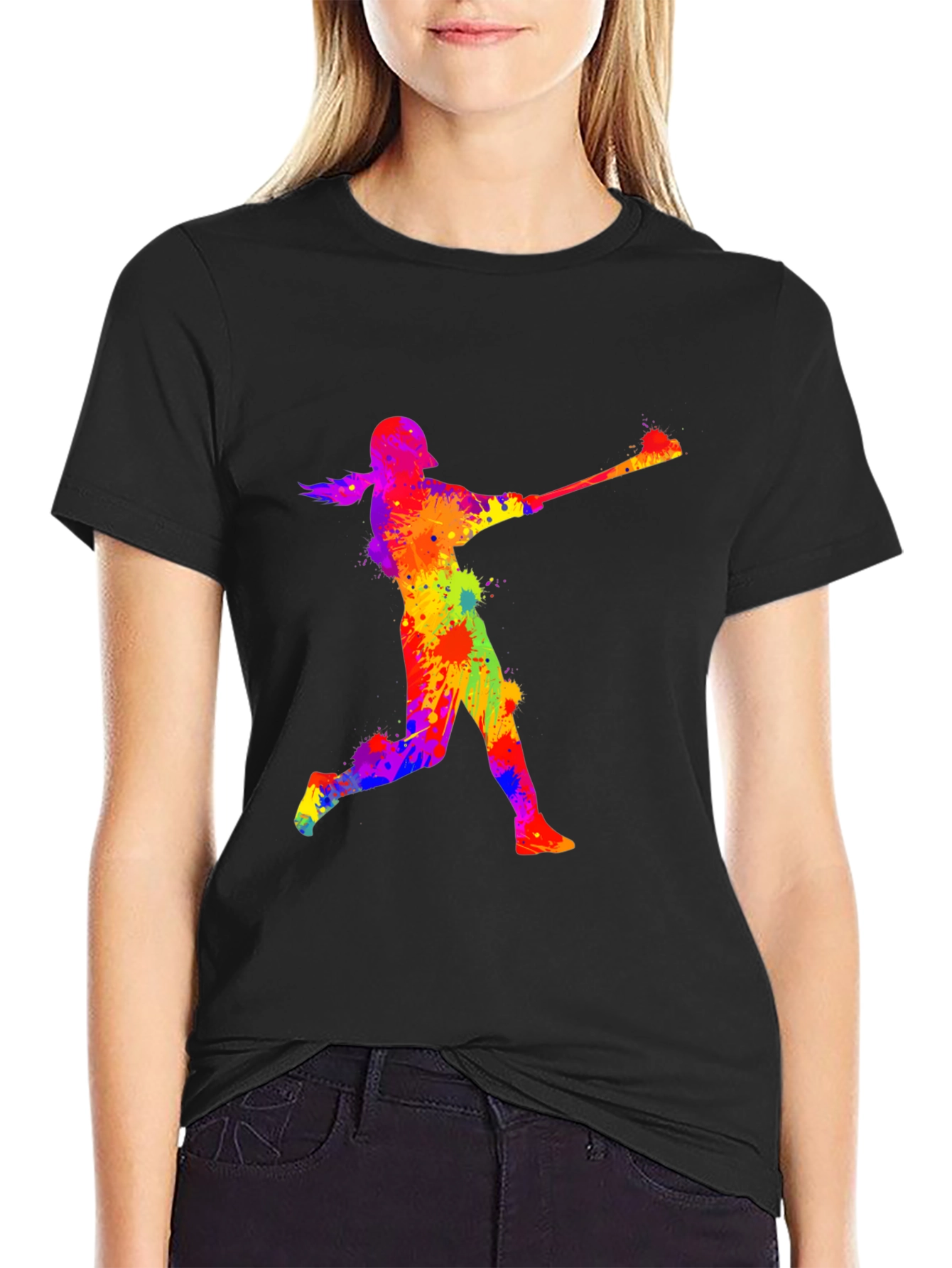 Baseball Player Art T-Shirt