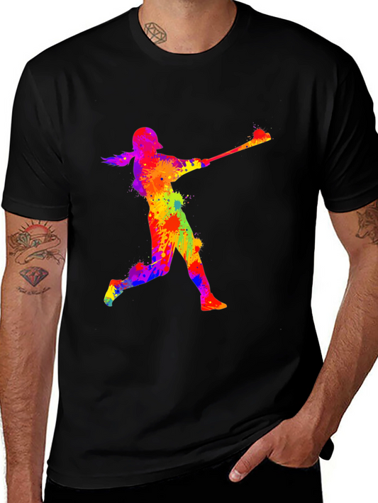 Baseball Player Art T-Shirt