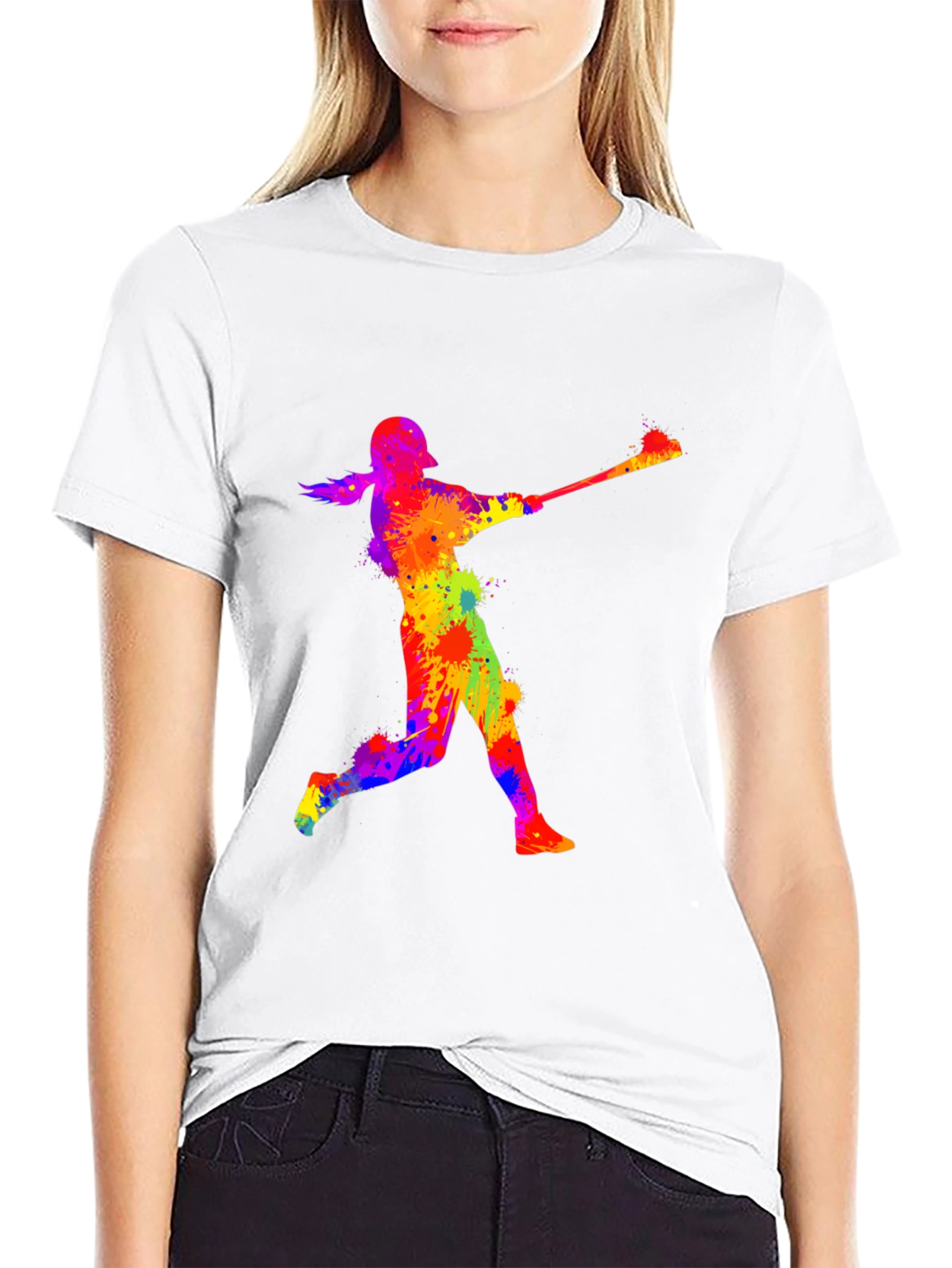 Baseball Player Art T-Shirt