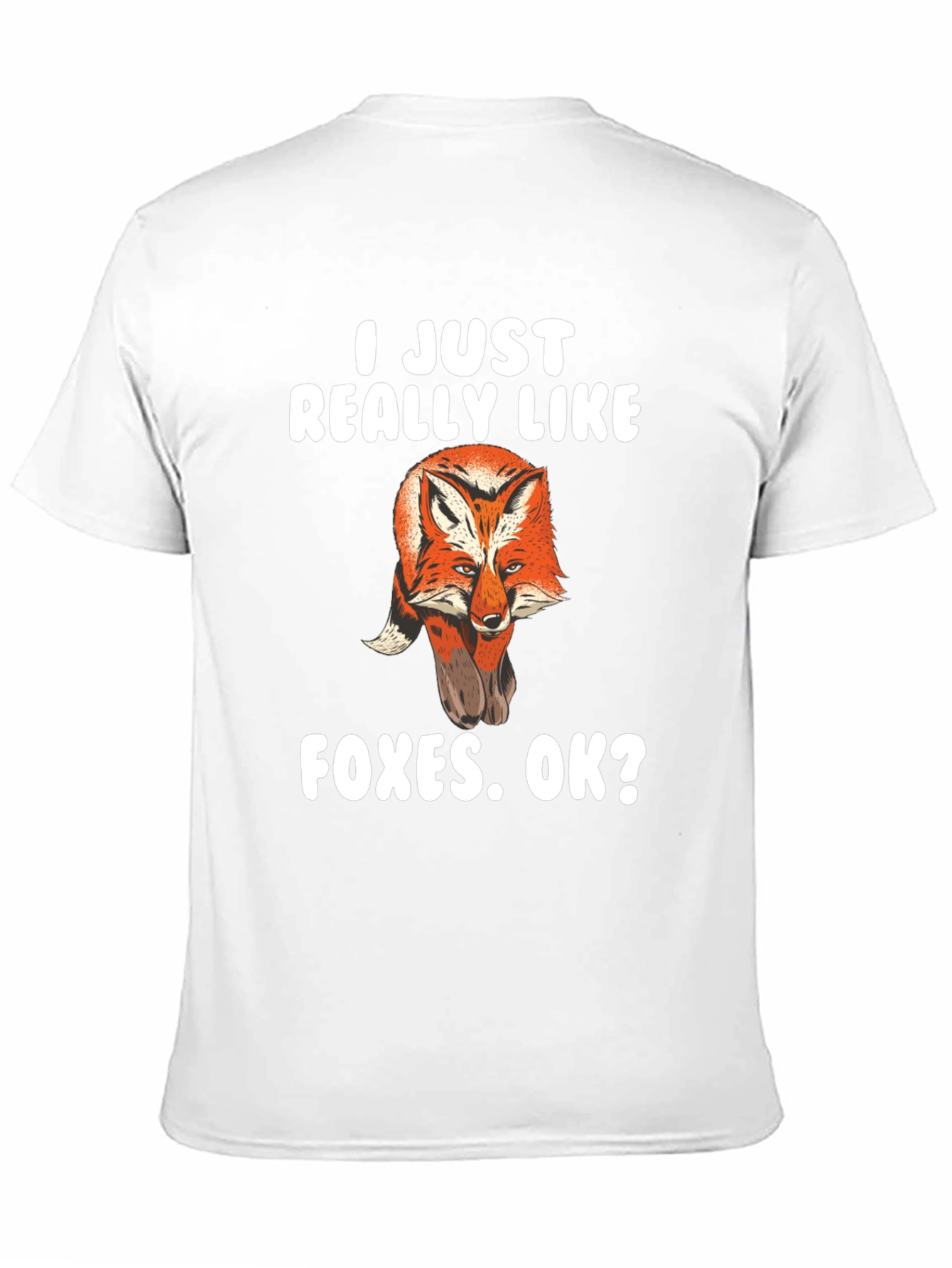 I Just Really Like Foxes Black Graphic Tee