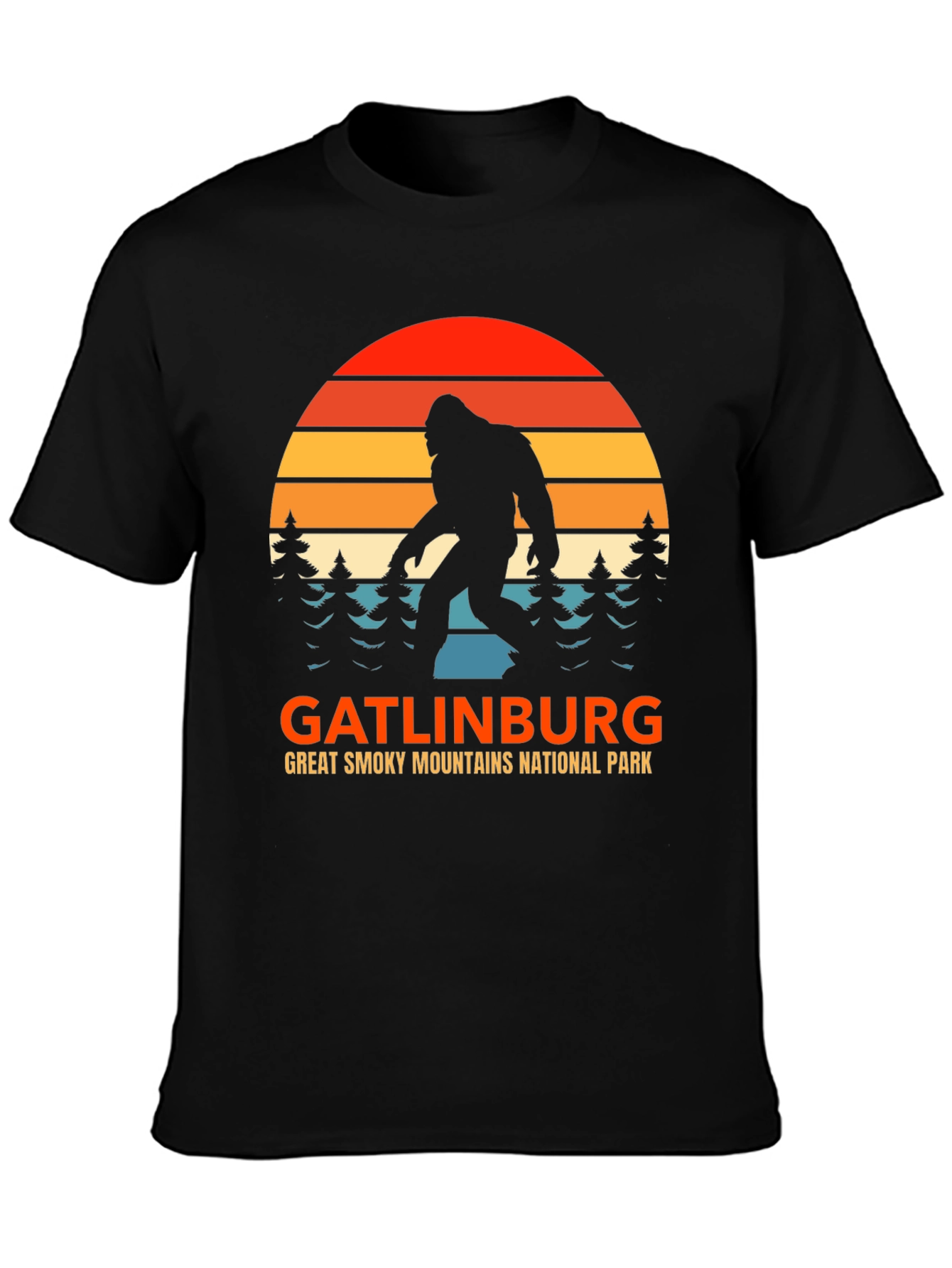 Gatlinburg Bigfoot T-Shirt Great Smoky Mountains Tee