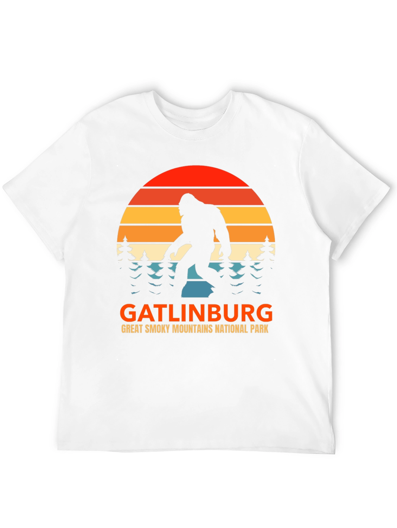 Gatlinburg Bigfoot T-Shirt Great Smoky Mountains Tee
