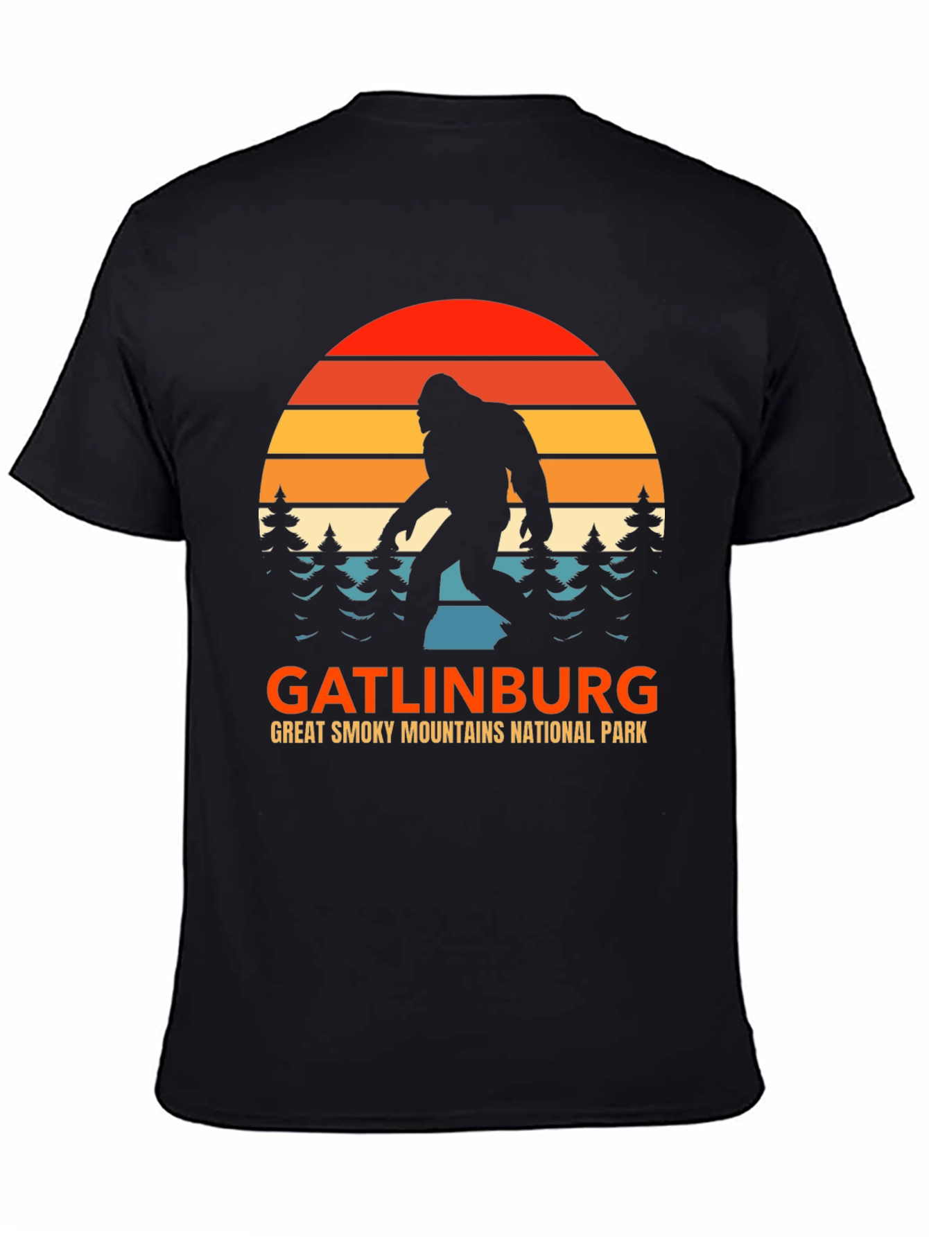 Gatlinburg Bigfoot T-Shirt Great Smoky Mountains Tee