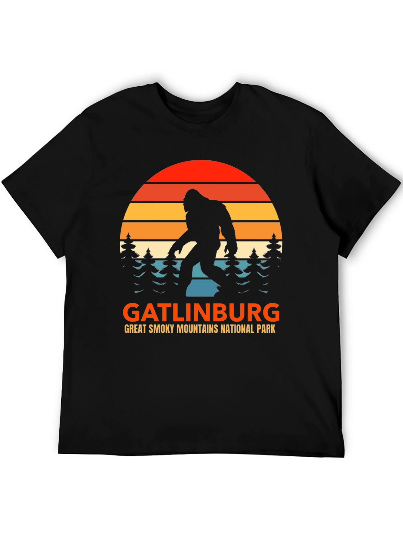 Gatlinburg Bigfoot T-Shirt Great Smoky Mountains Tee