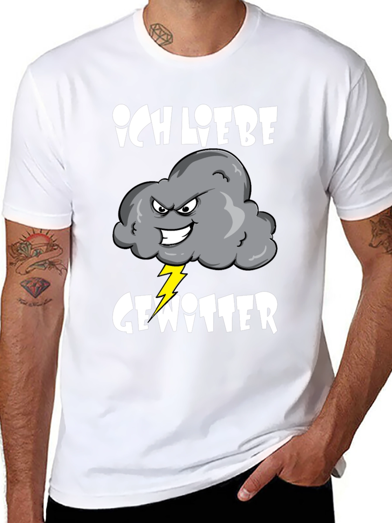 Ich Liebe Gewitter T-Shirt - Thunderstorm Lover Tee