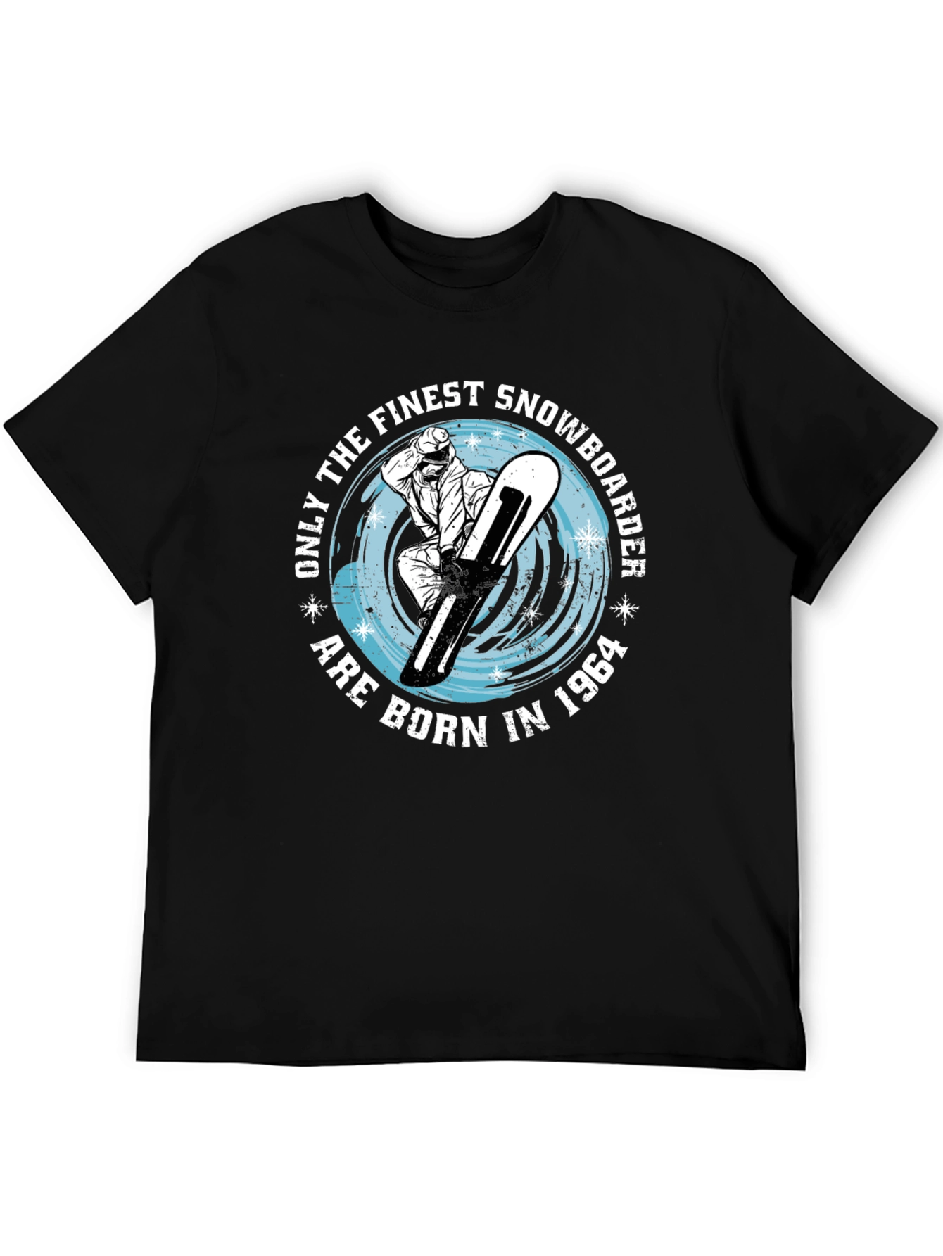 Finest Snowboarder Born in 1964 Black T-Shirt