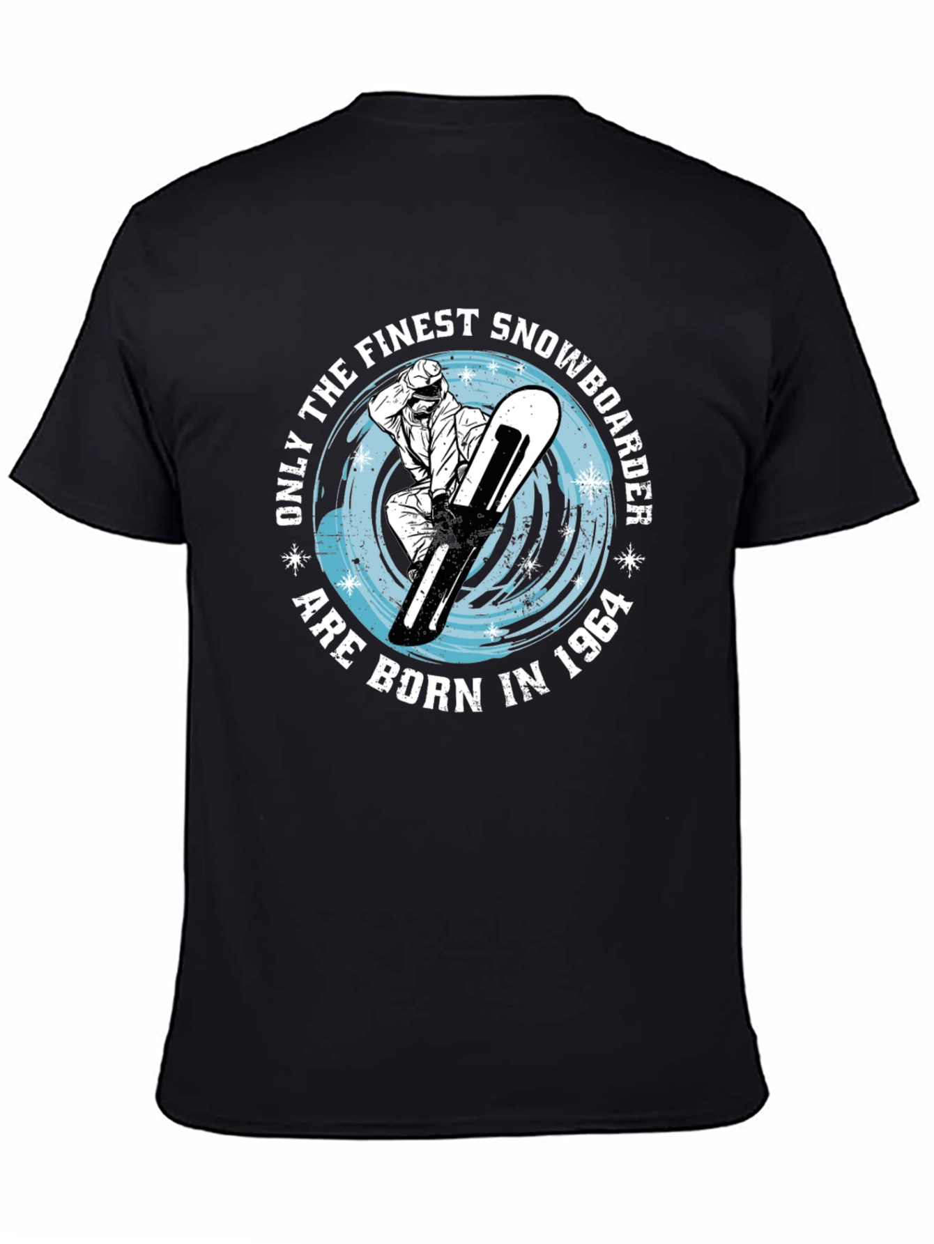 Finest Snowboarder Born in 1964 Black T-Shirt