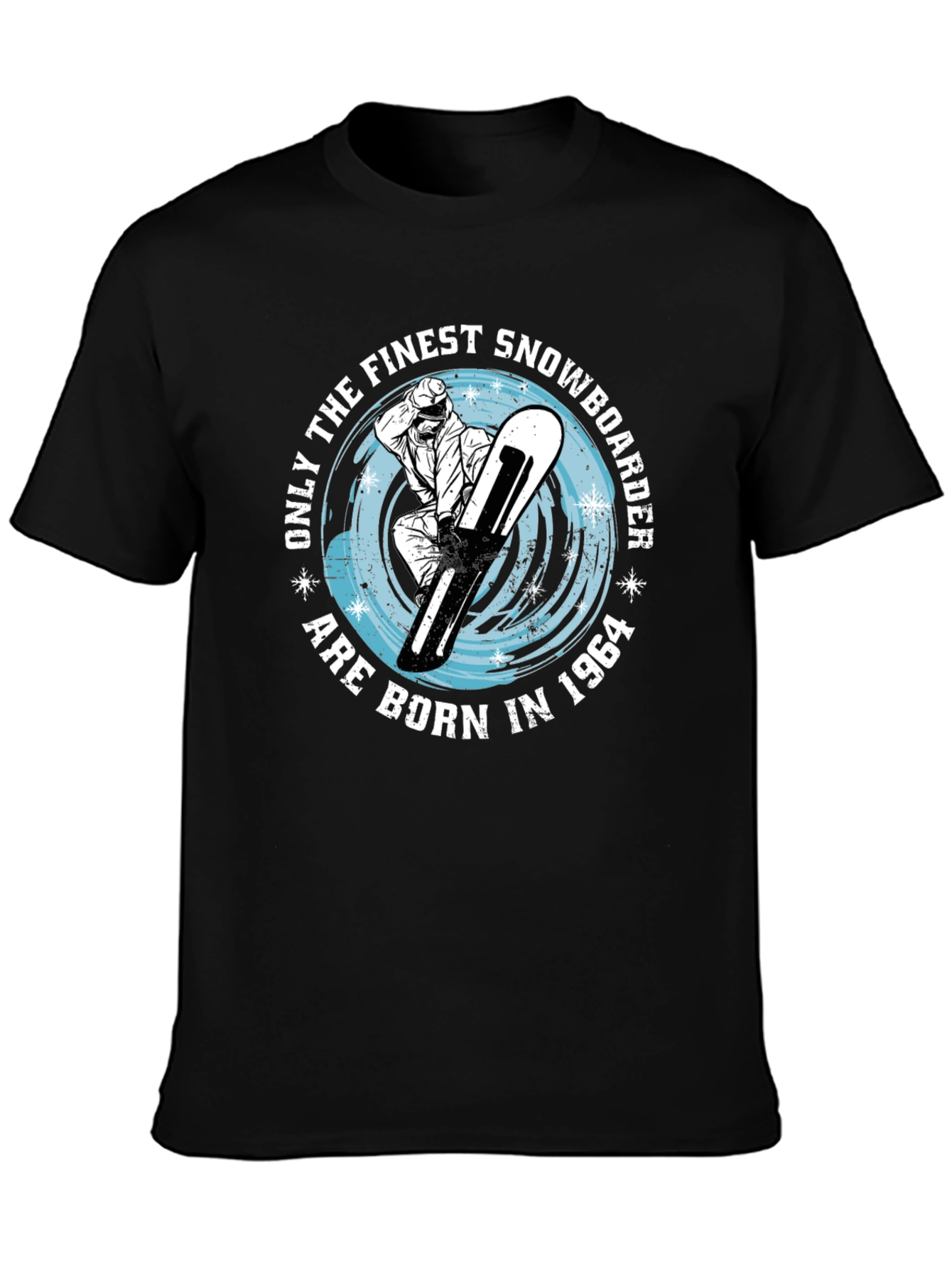 Finest Snowboarder Born in 1964 Black T-Shirt