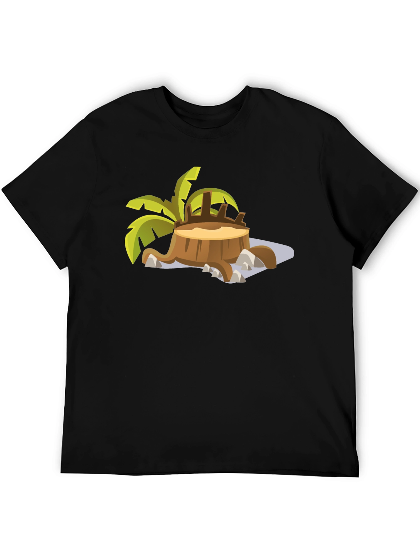 Tropical Stump T-Shirt - Black