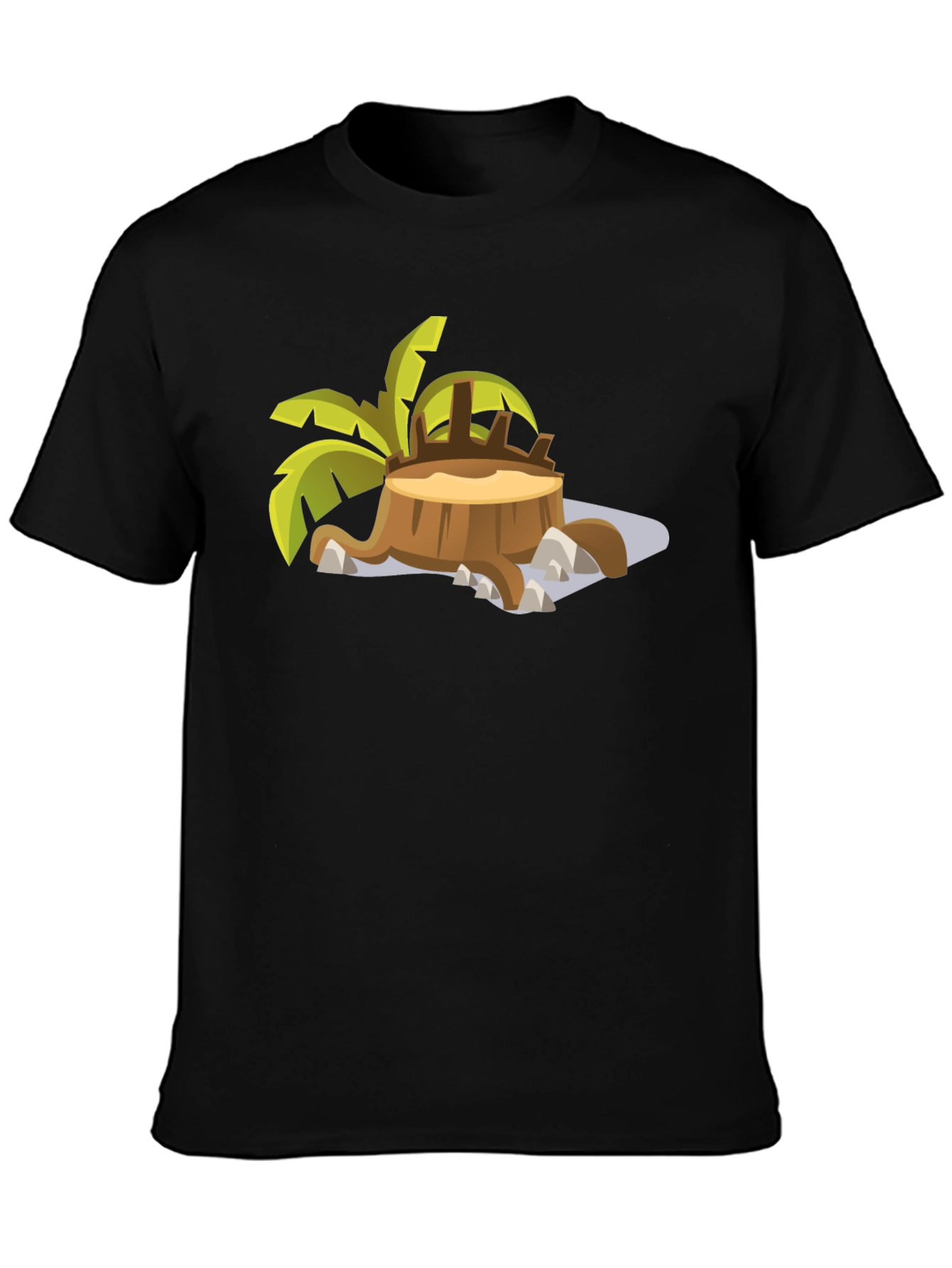 Tropical Stump T-Shirt - Black