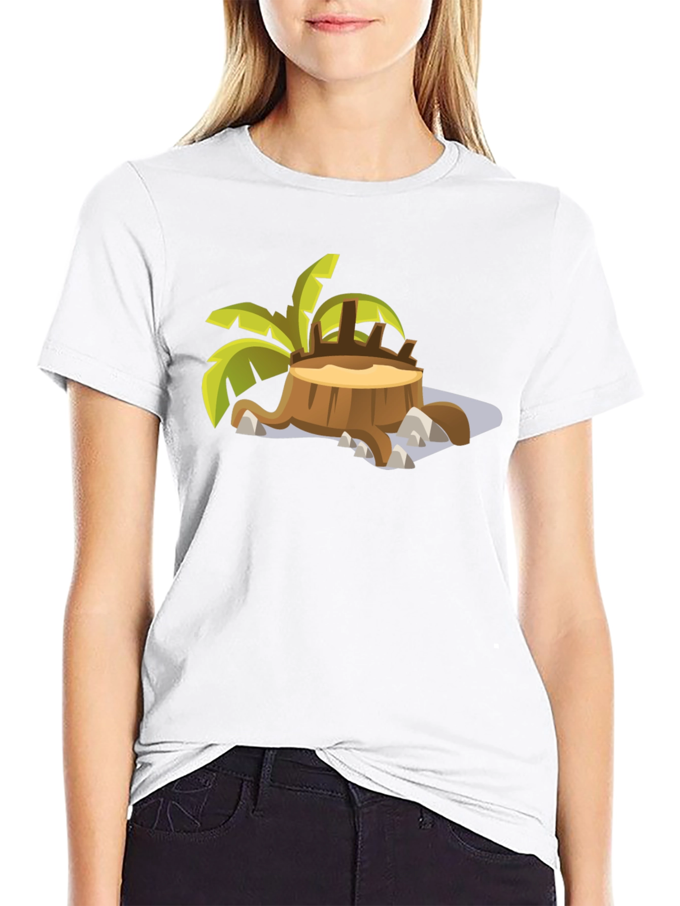 Tropical Stump T-Shirt - Black