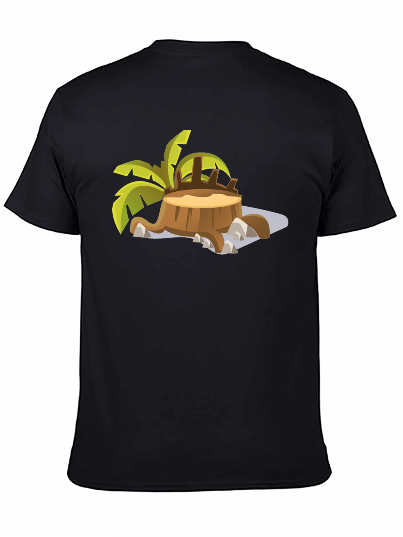 Tropical Stump T-Shirt - Black