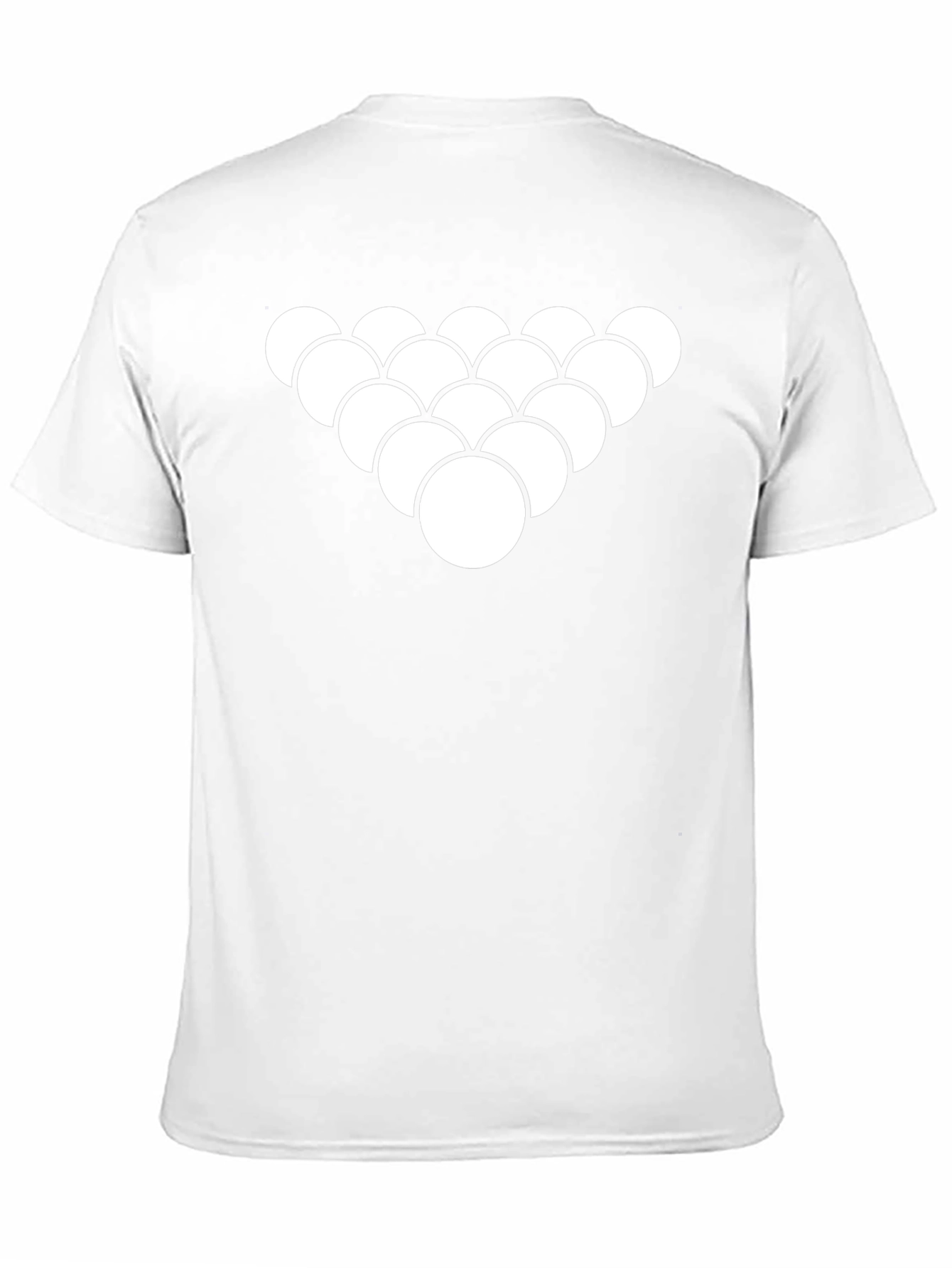 Triangle Billiard Ball Black Tee