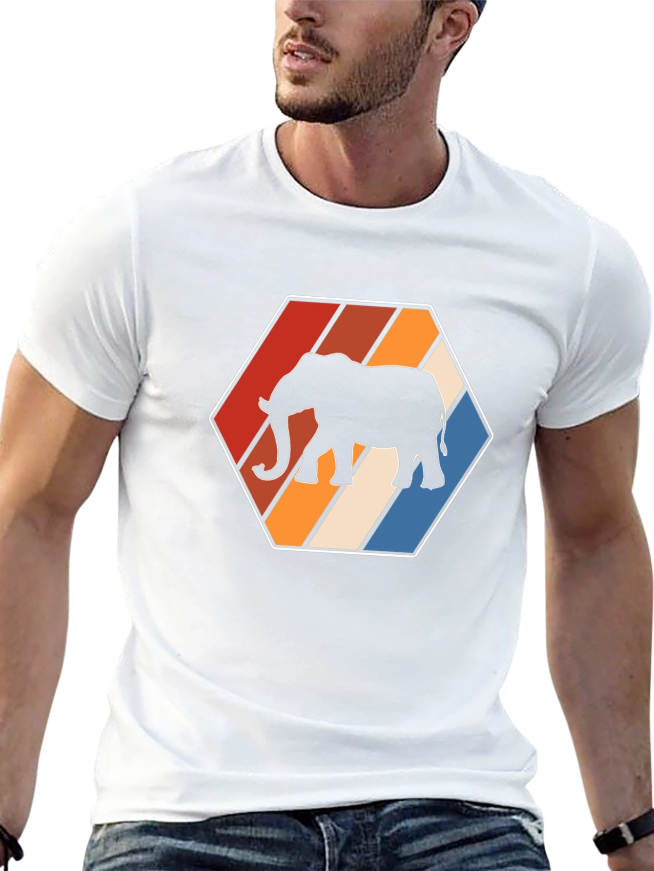 Retro Elephant Graphic Tee