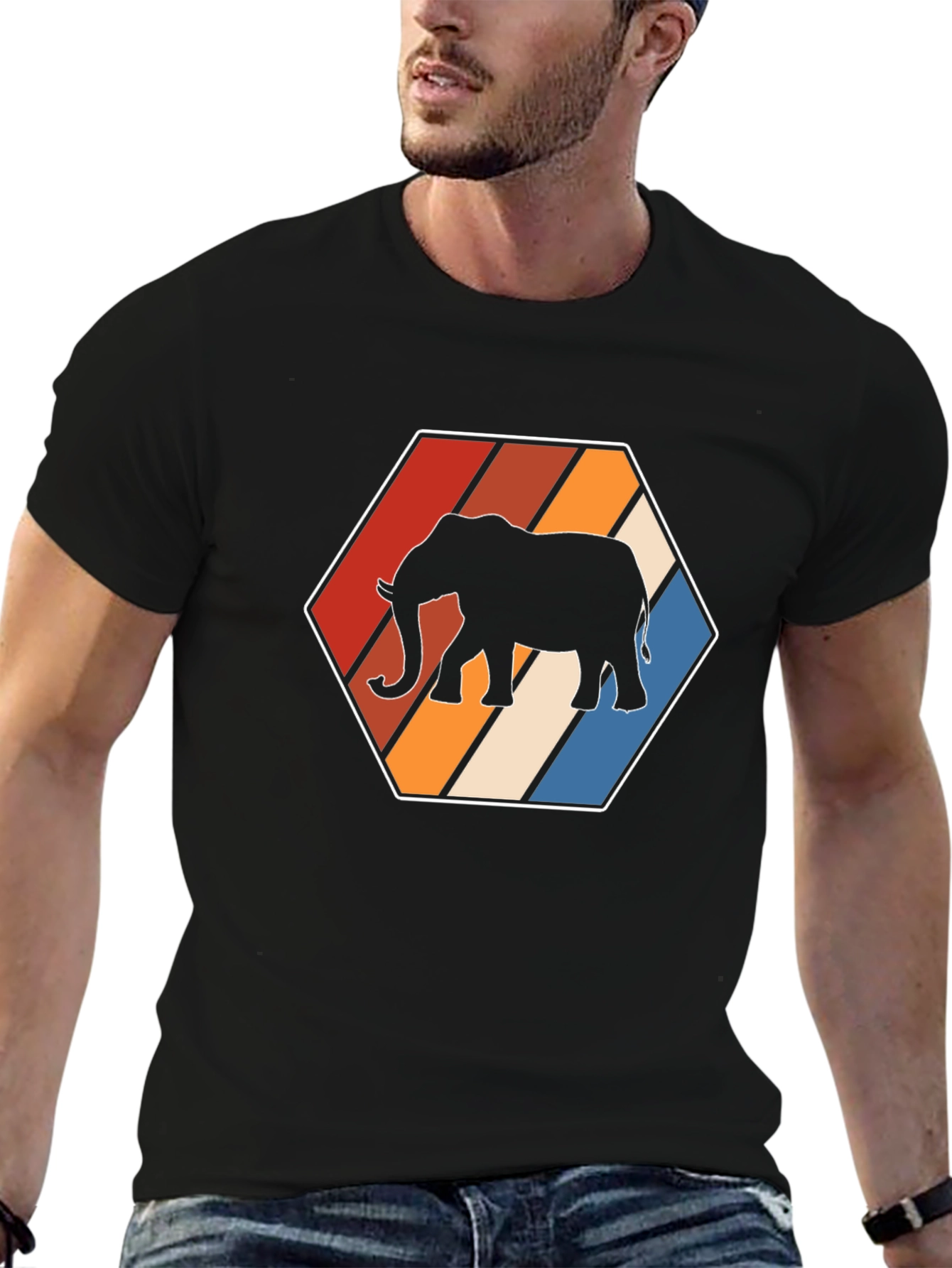 Retro Elephant Graphic Tee