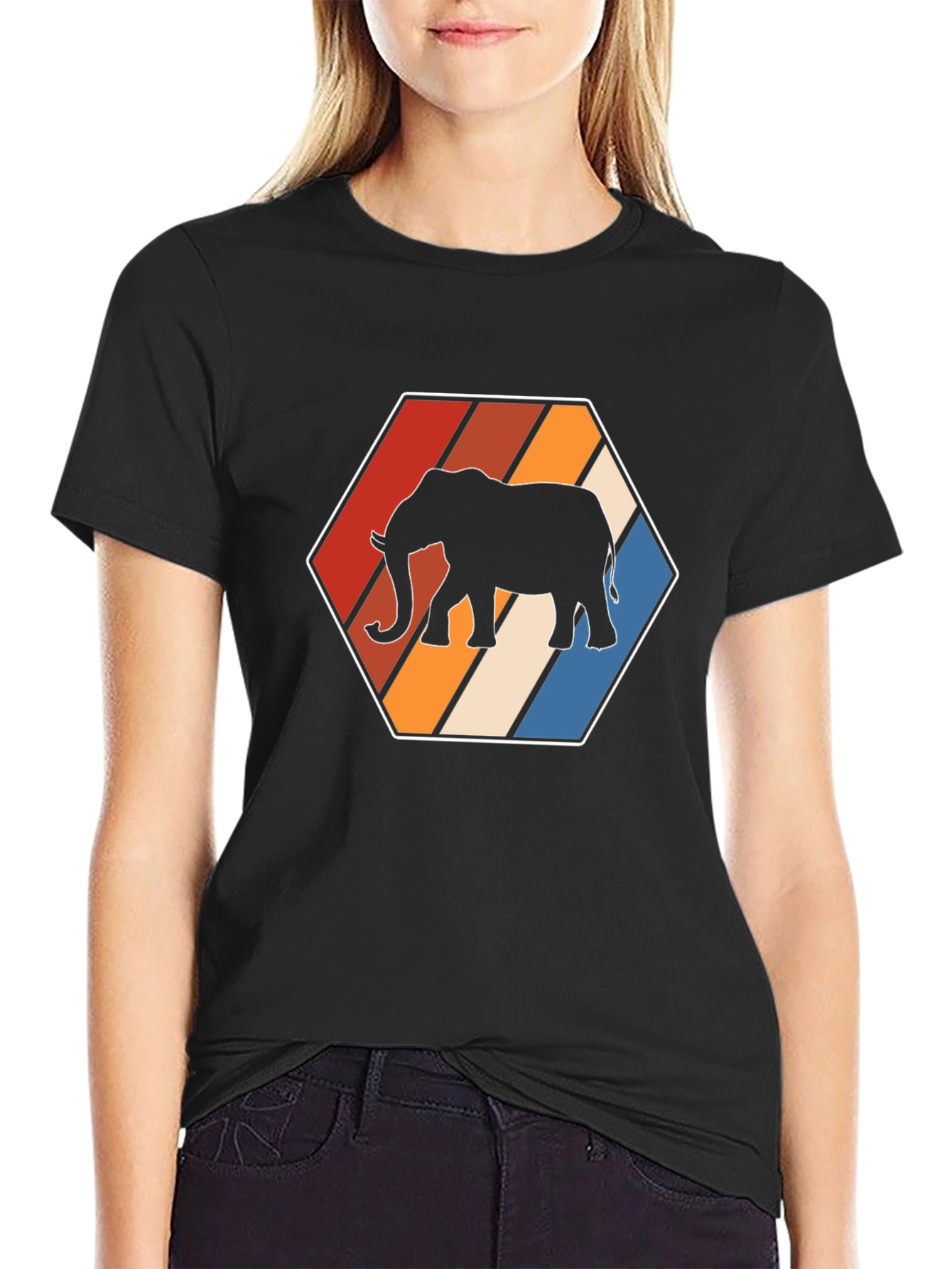 Retro Elephant Graphic Tee