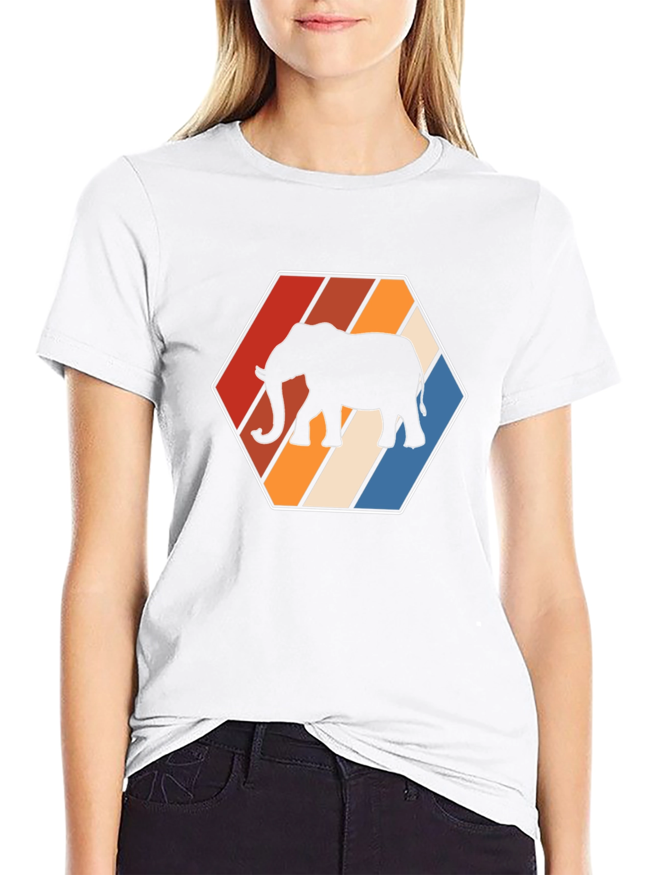 Retro Elephant Graphic Tee