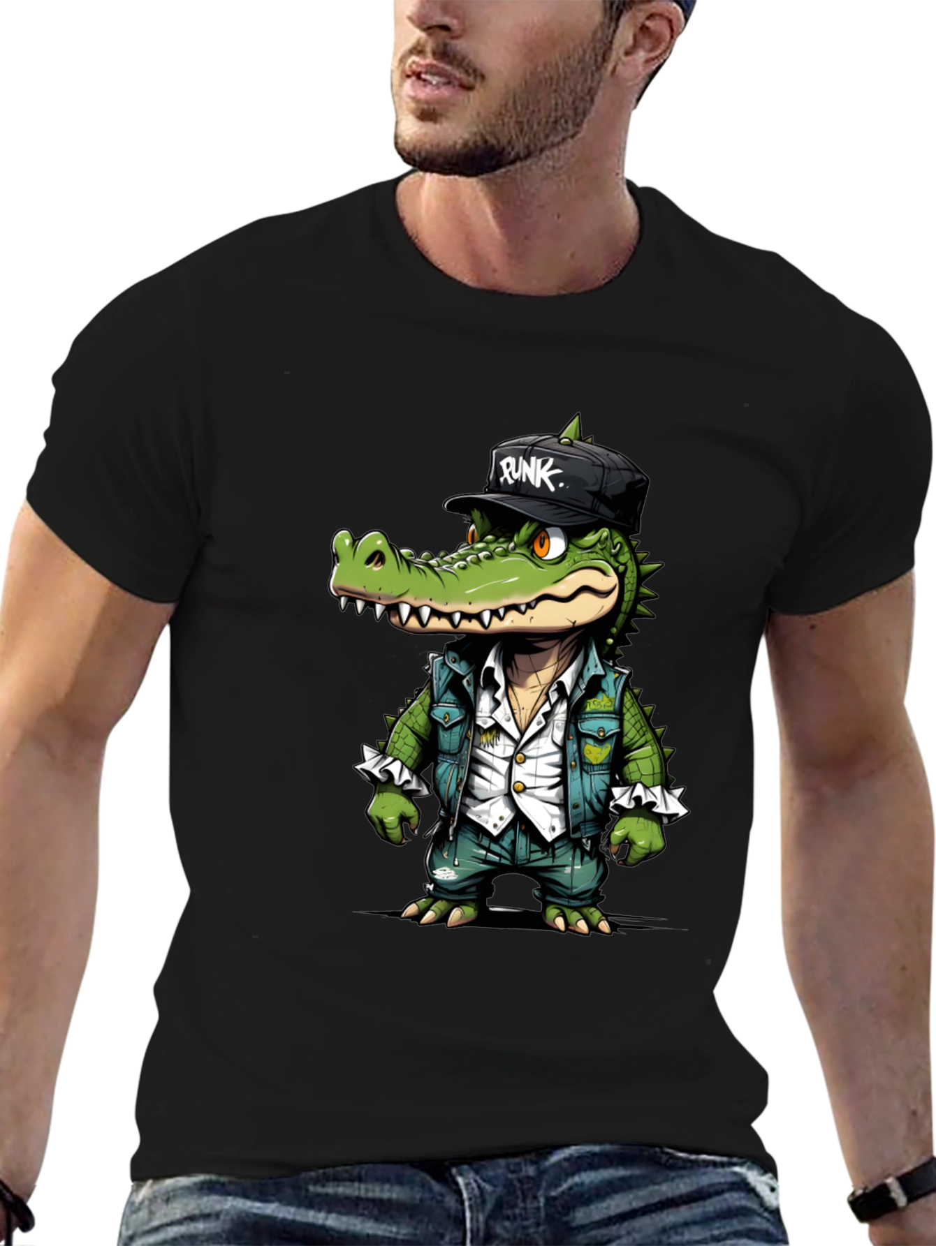 Cool Crocodile Cartoon T-Shirt